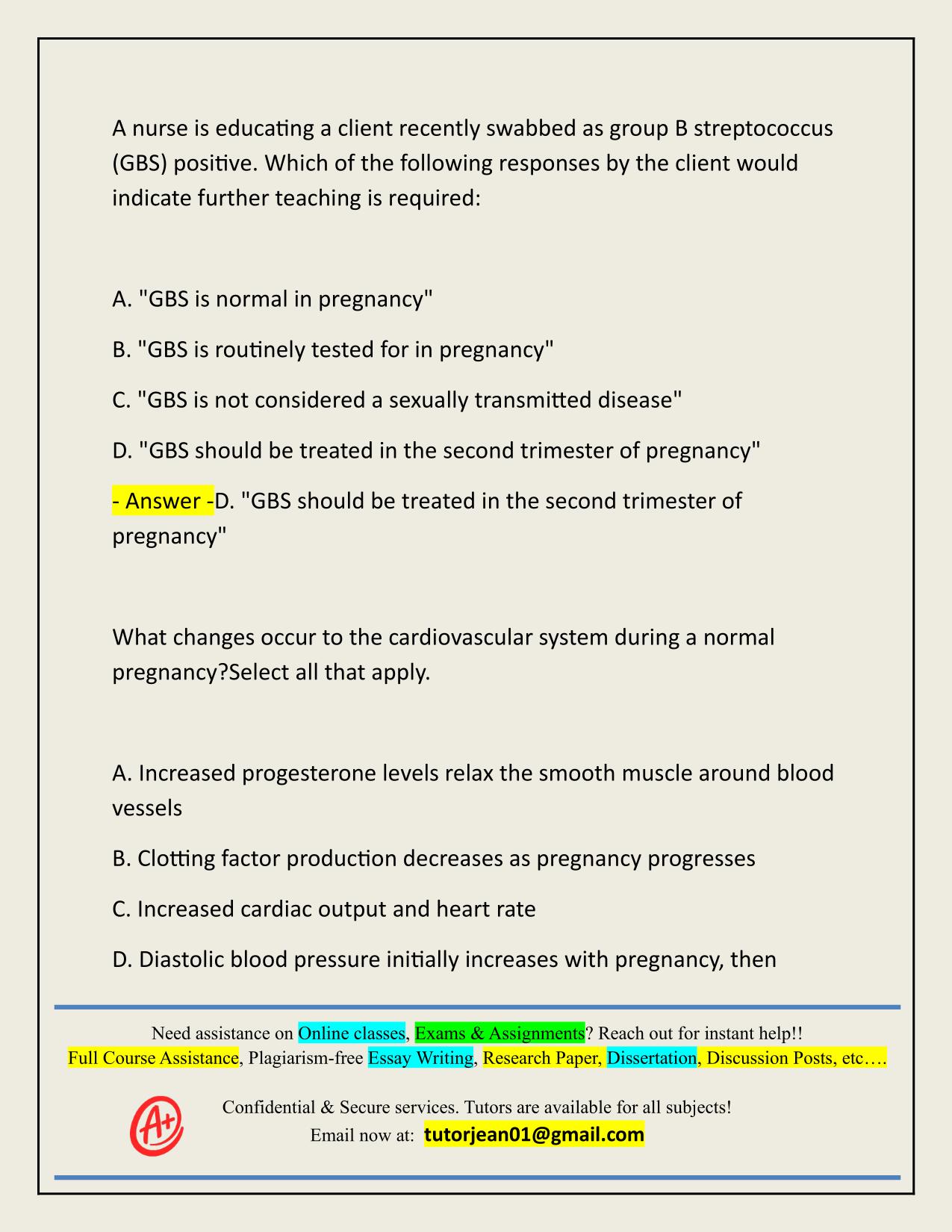 BSNC 5000 OB MIDTERM EXAM ACTUAL 2025/2026 QUESTIONS AND 100% CORRECT ANSWERS