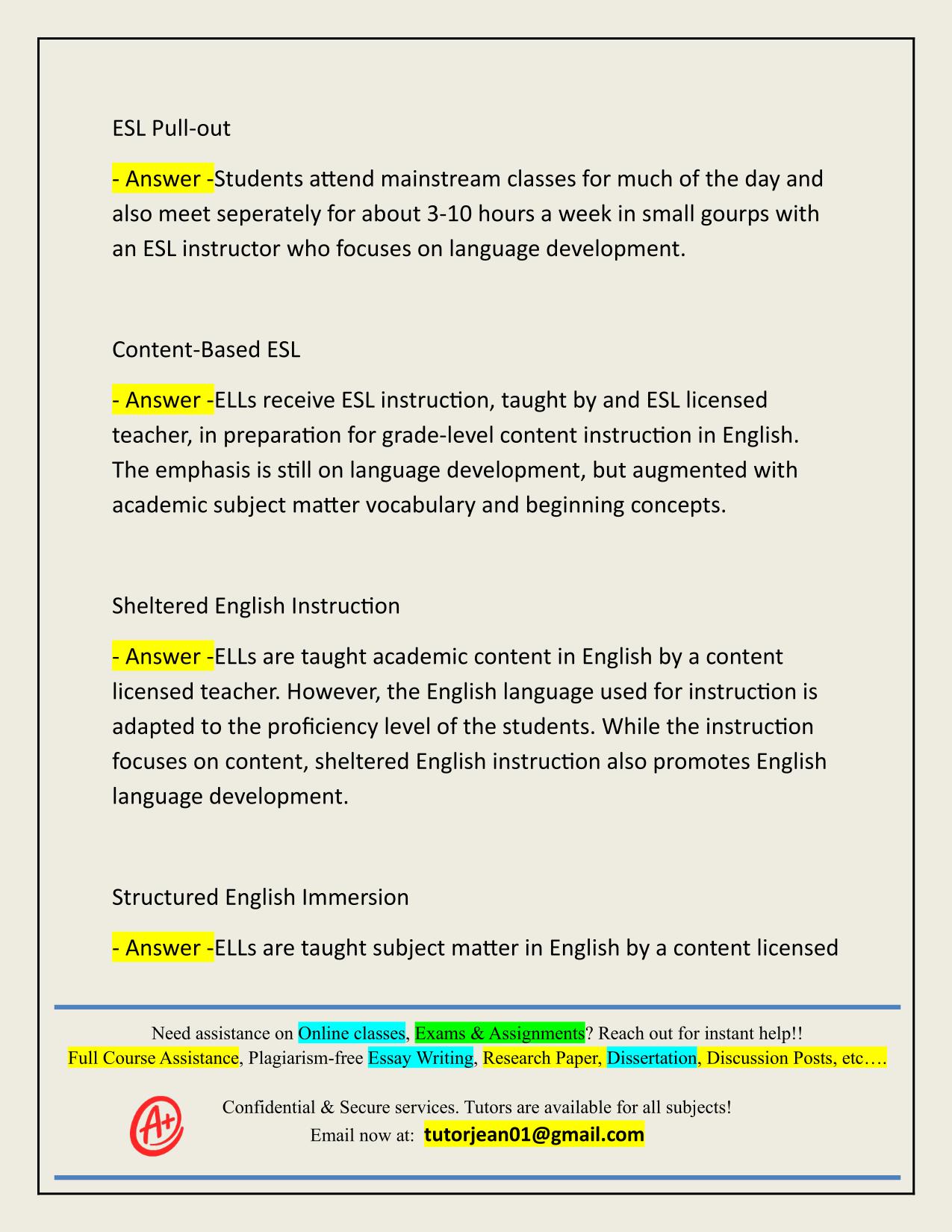 WGU ELO1 (SUBJECT-SPECIFIC PEDAGOGY) ACTUAL 2025/2026 CORRECTLY ANSWERED