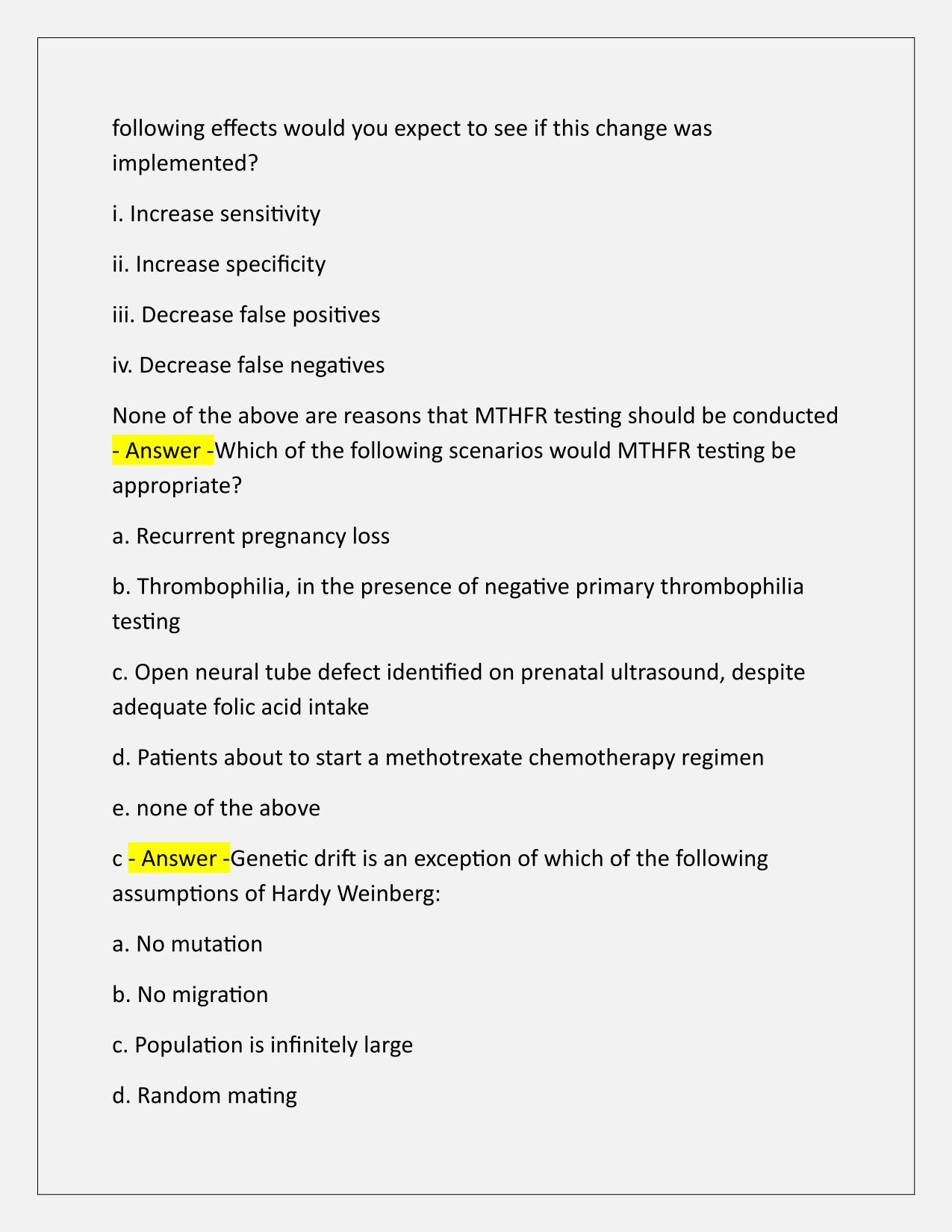 Genetic Counseling Boards Review Q&A Latest Update