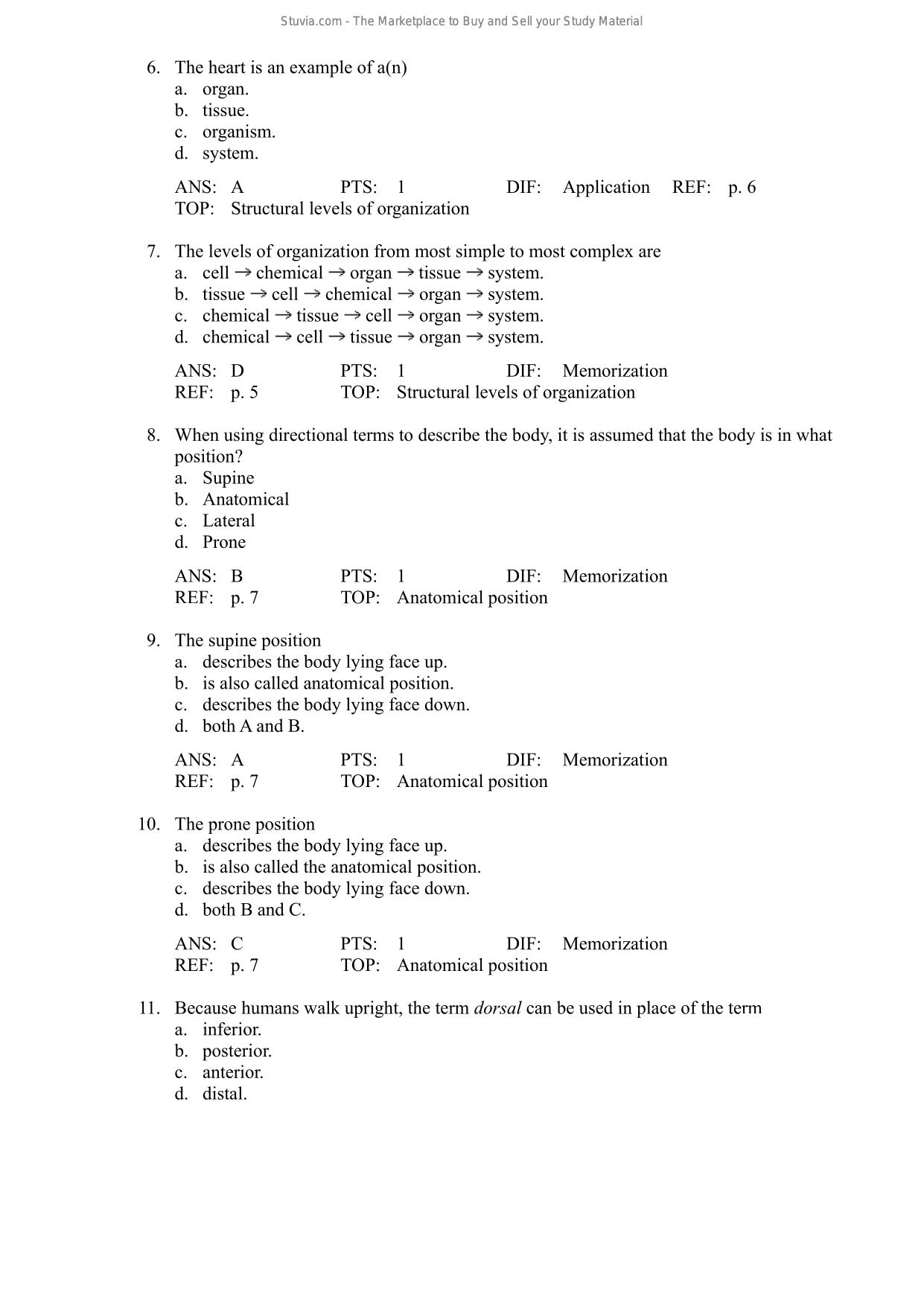TEST BANK for The Human Body in Health & Disease 8th Edition by Patton ISBN: 9780323402118 Latest 2025/2026
