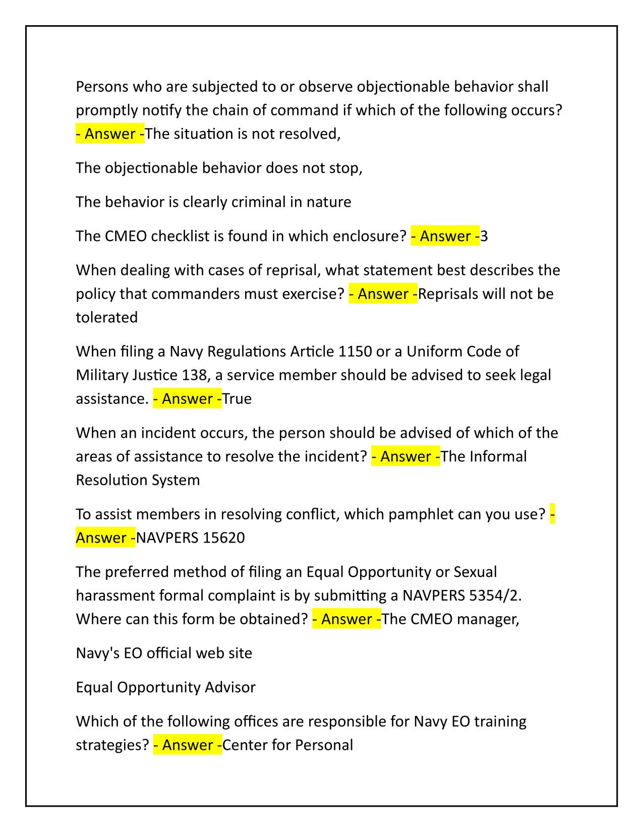 Equal Opportunity Assignment 2 Questions and Answers 100% PASS