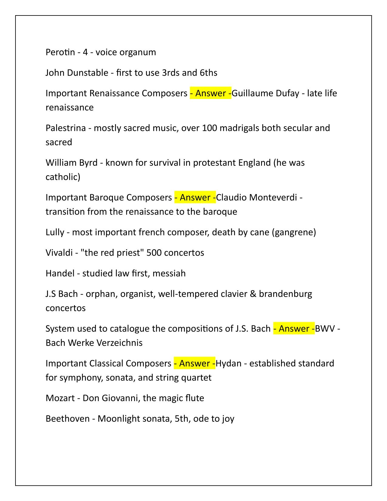 Music Content Knowledge (5113) Exam Q&A Latest Update