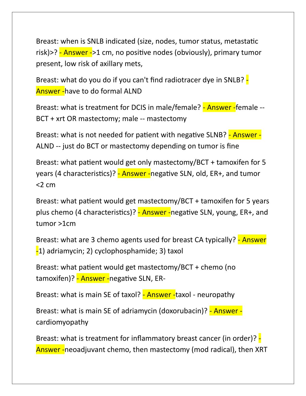 High-Yield and Frequently Missed ABSITE Q&A Latest Update