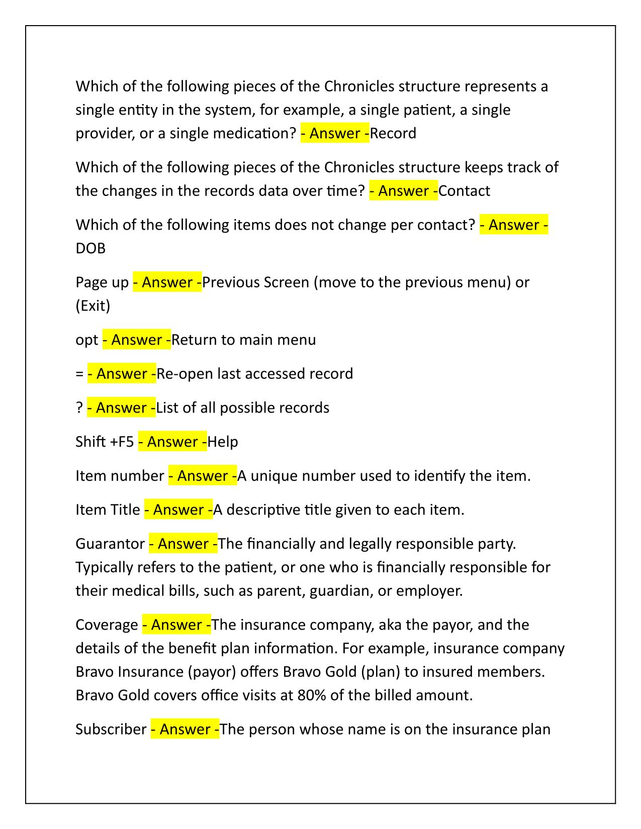 EPIC CERTIFICATION Questions and Correct Answers Latest 2025