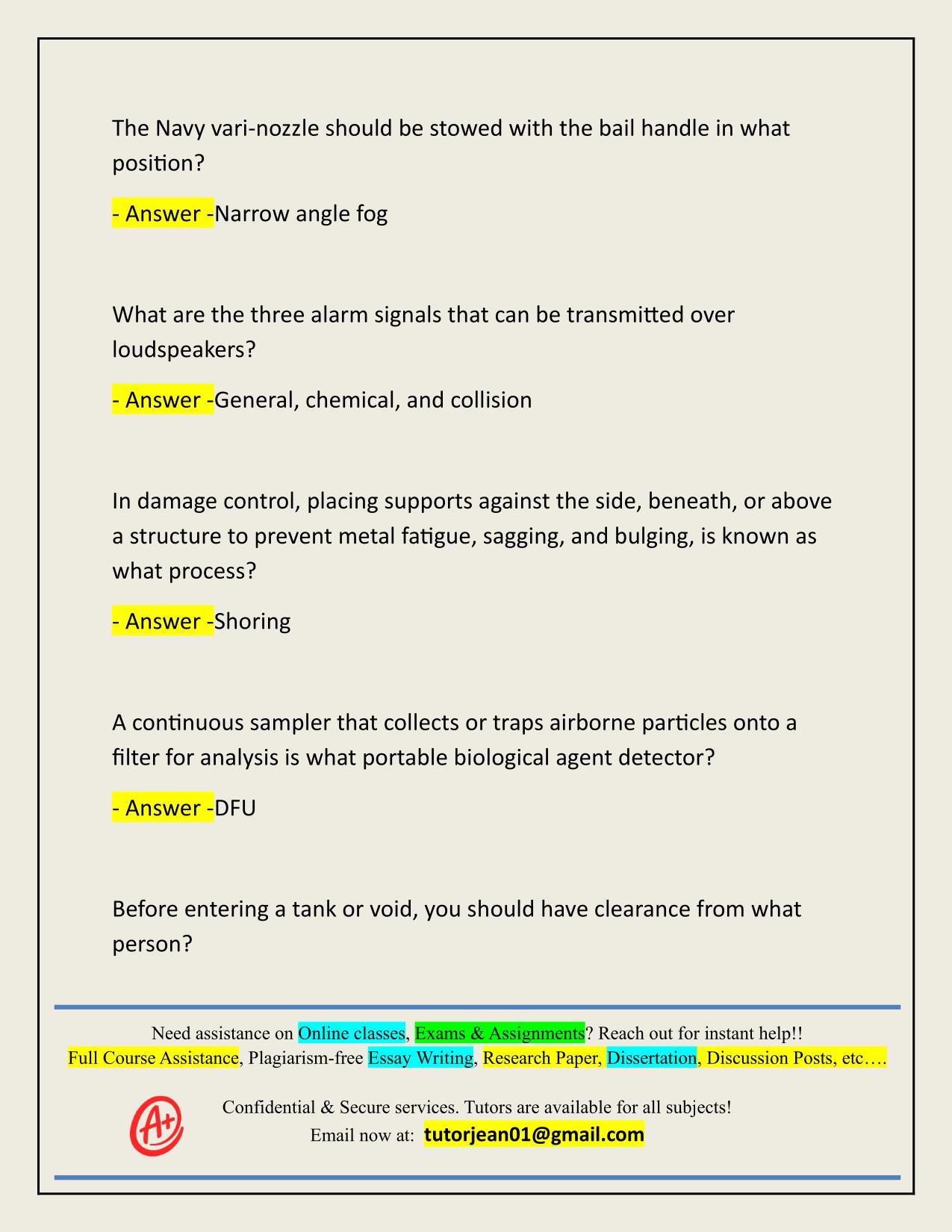 PMKEE E5 SEAMANSHIP ACTUAL 2025/2026 Q&A