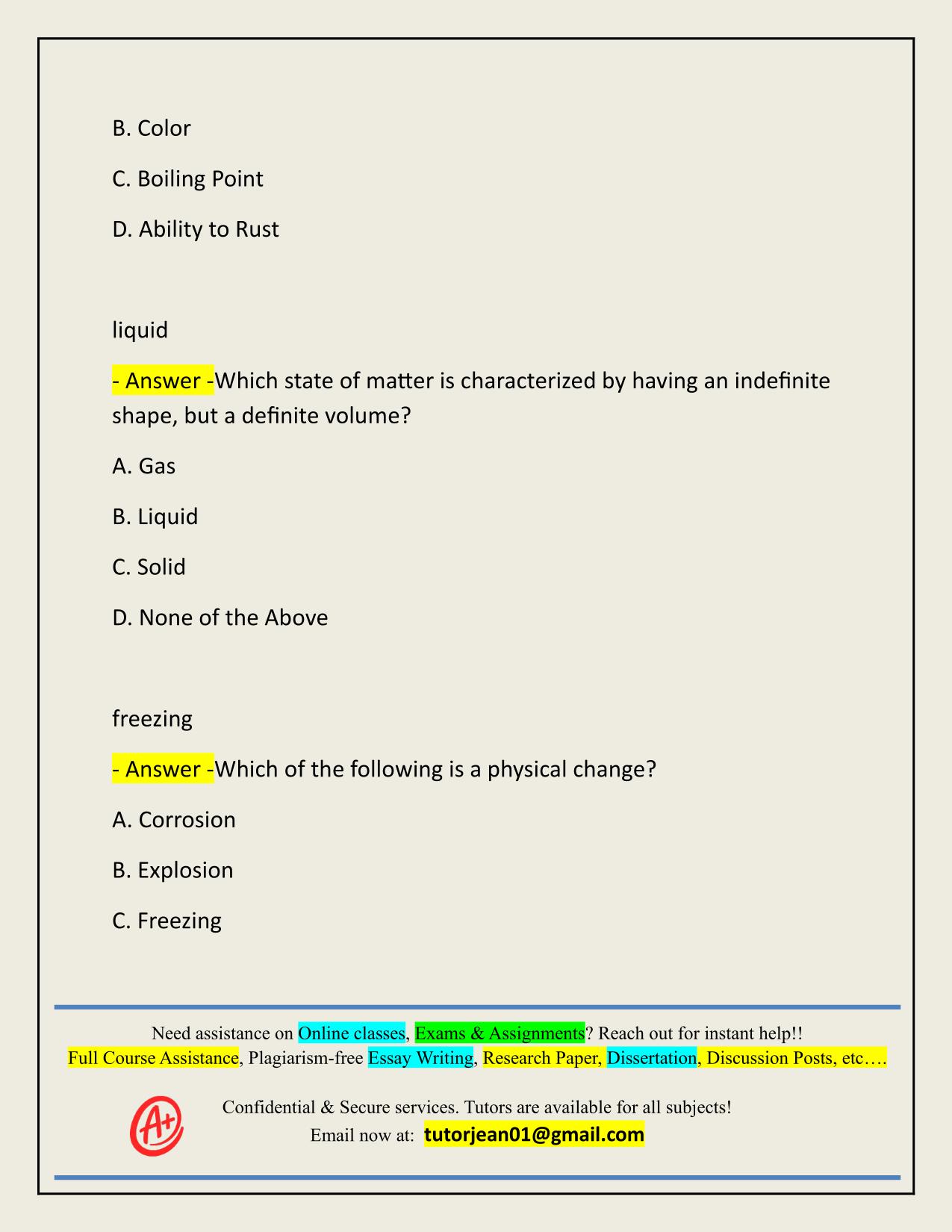 HONORS CHEMISTRY PRACTICE TEST FINAL 1 ACTUAL 2025/2026