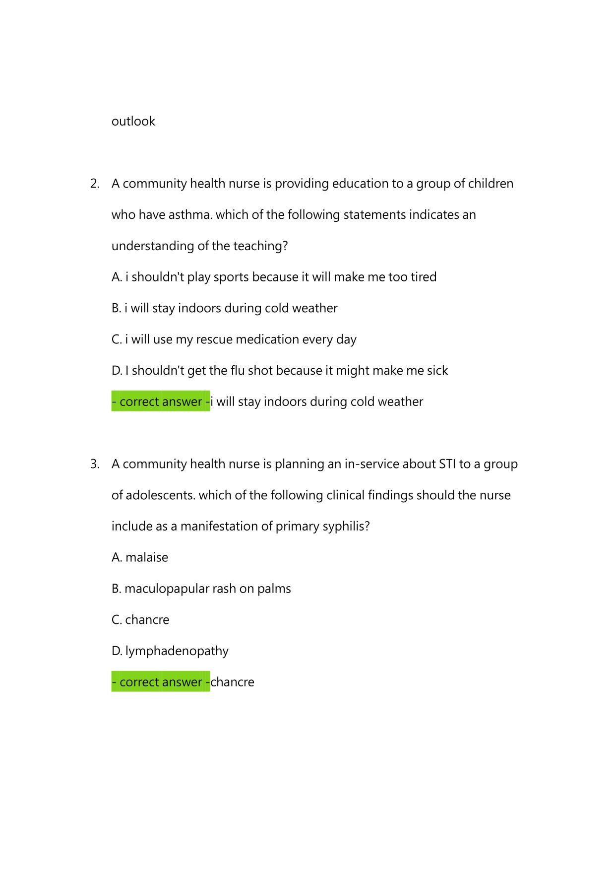 ATI Community Health Proctored Exam Retake, Latest Update.