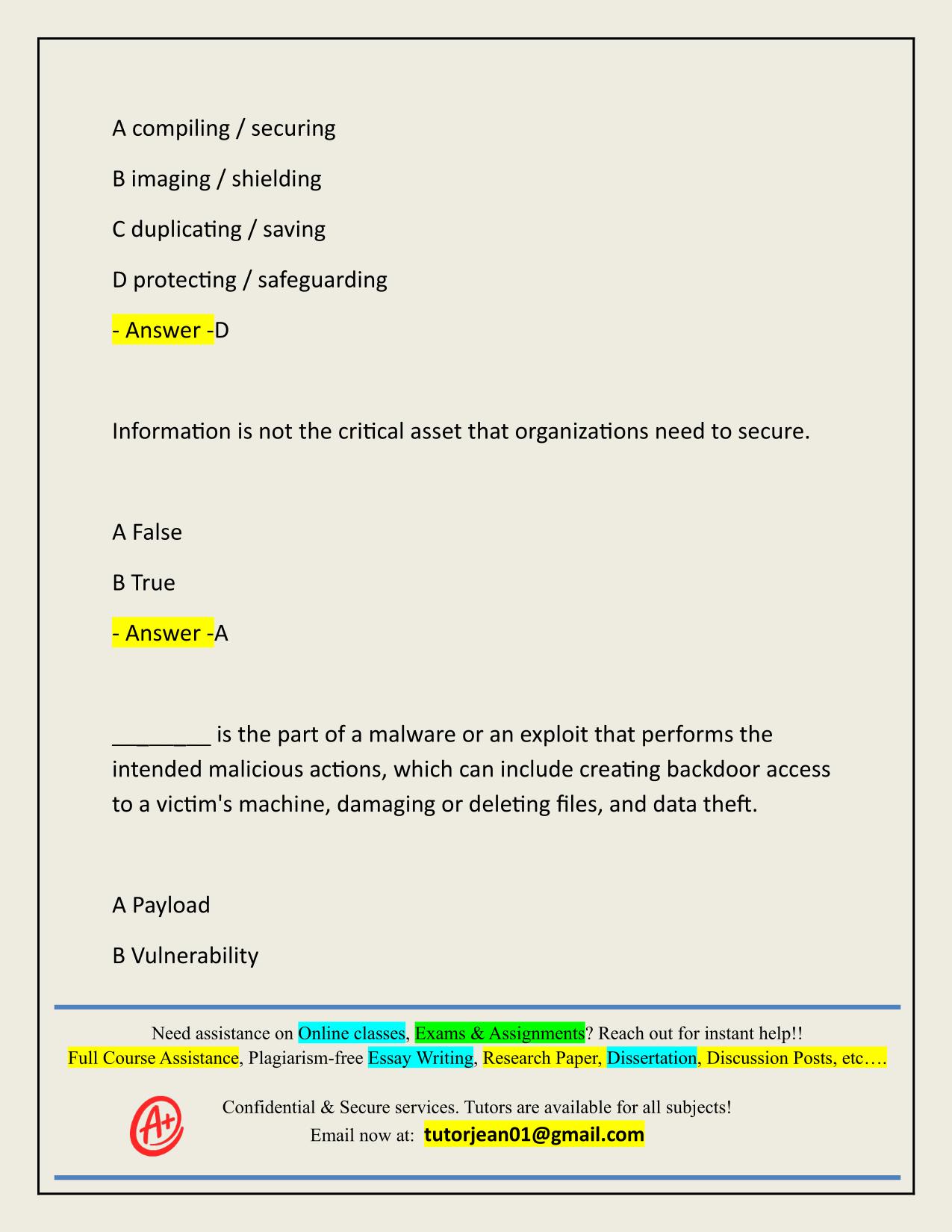 2025/2026 WGU MASTER'S COURSE C701 - ETHICAL HACKING