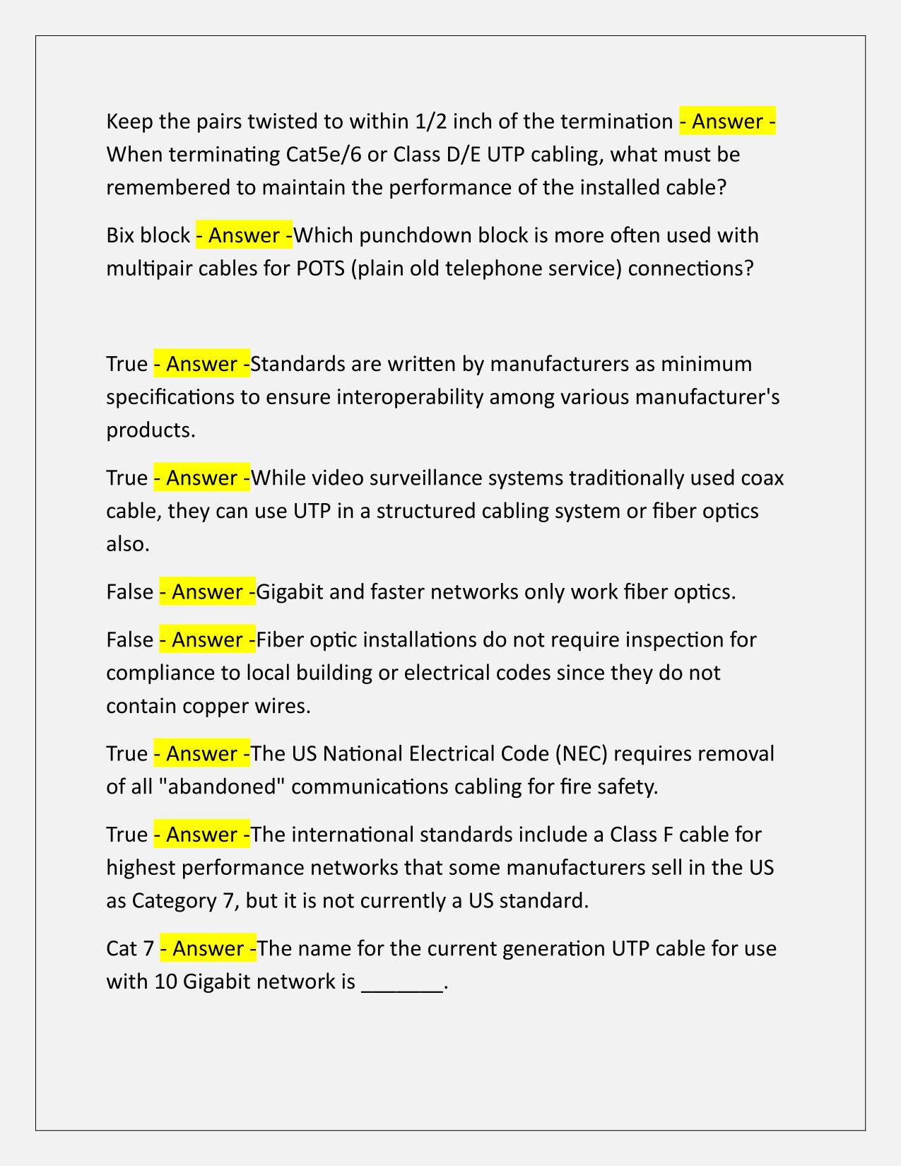 Study Guide To FOA Certification Q&A Latest Update