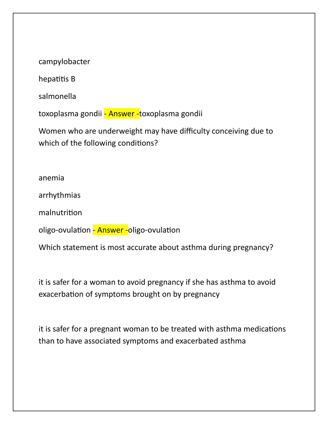 AWHONN Module 2 Questions and Correct Answers 2025-2026 Update