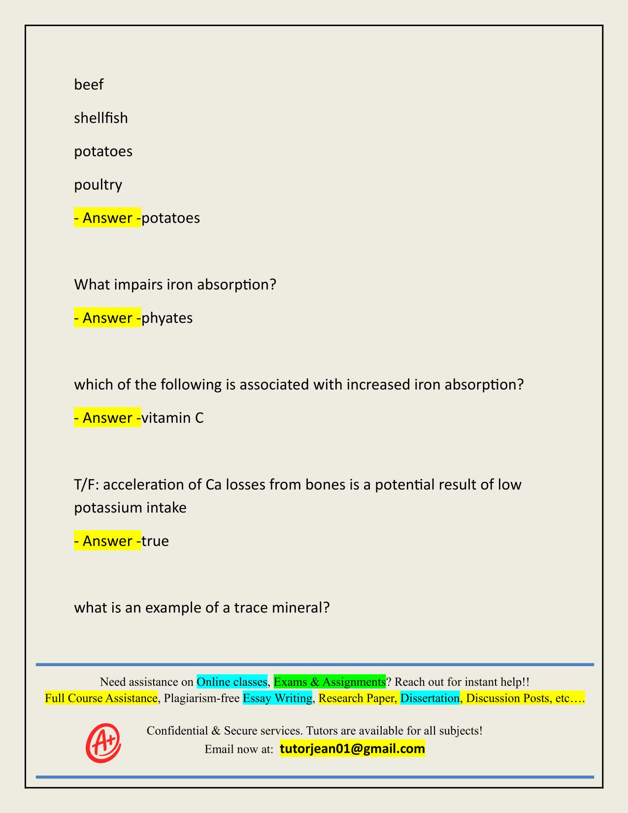 HNF 150 MSU EXAM 3 ACTUAL 2025/2026 CORRECTLY ANSWERED