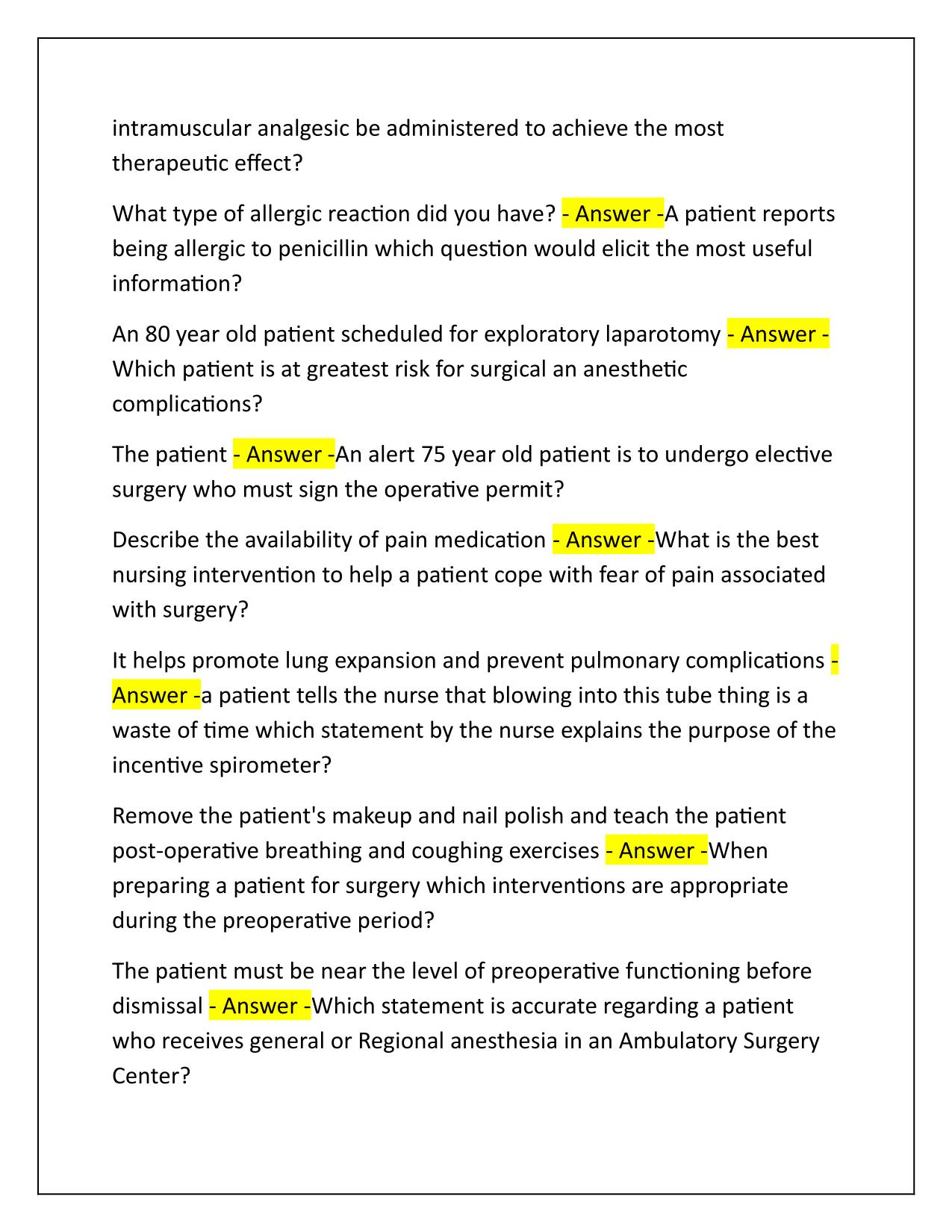 Spring hondros college Nursing 160 Exam Q&A Latest Update 2025-2026 Update