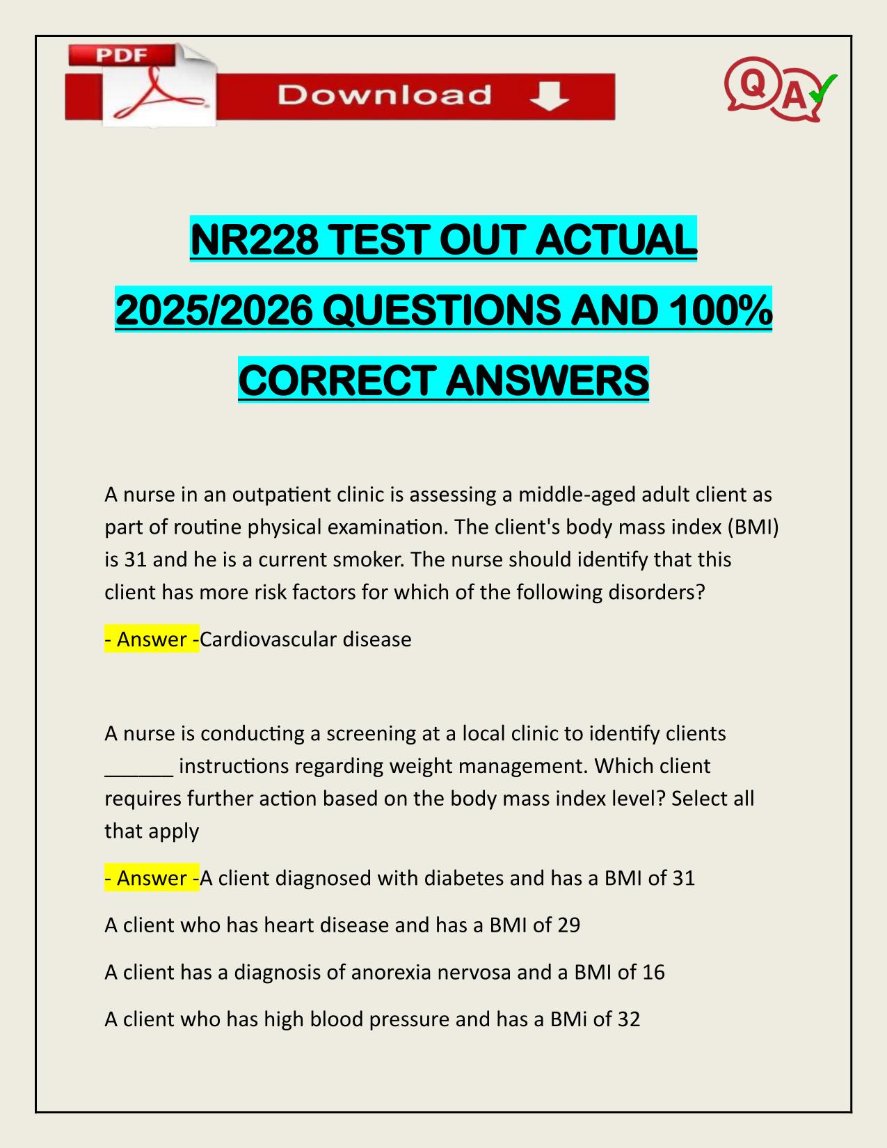 NR228 TEST OUT ACTUAL 2025/2026 UPDATED