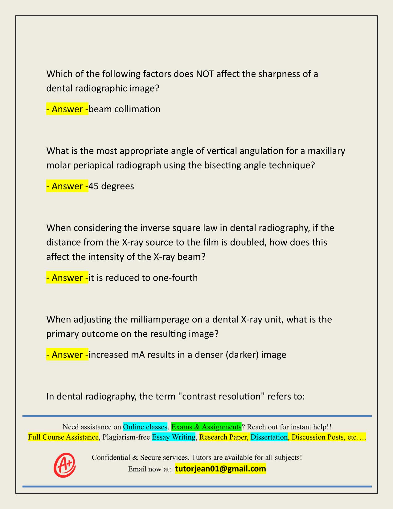 DANB RHS PRACTICE TEST ACTUAL 2025/2026