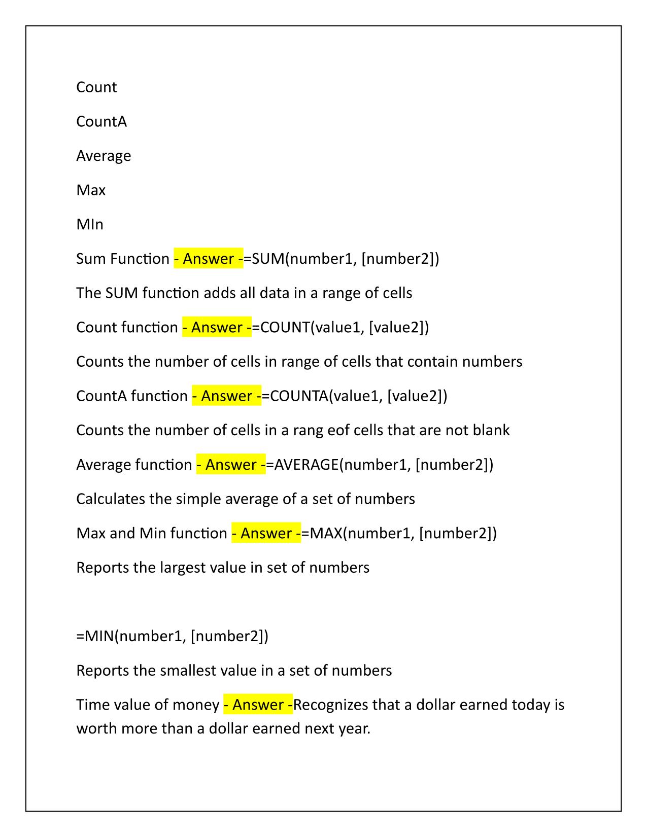 ISTM 210 Exam 2-Excel Correctly Answered Latest Update
