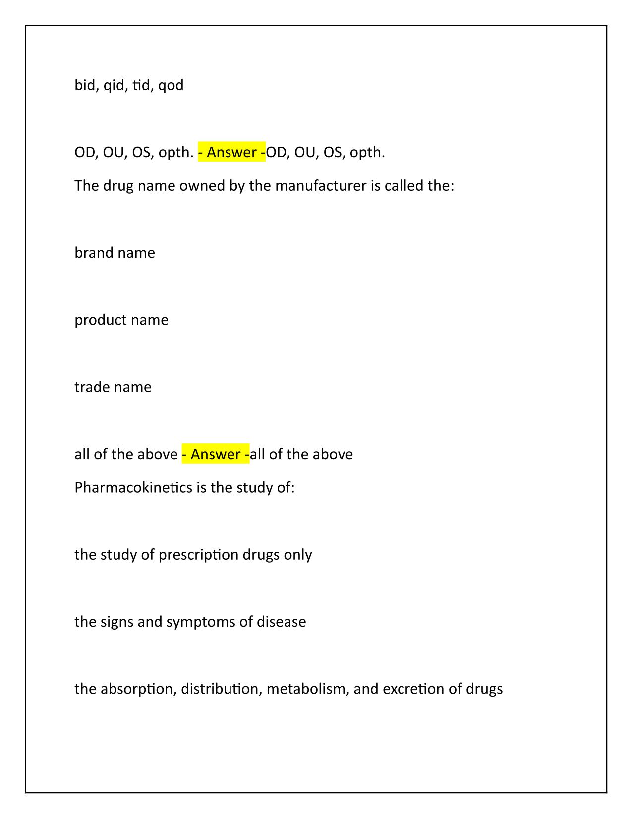 Med aide state test Questions and Correct Answers 2025