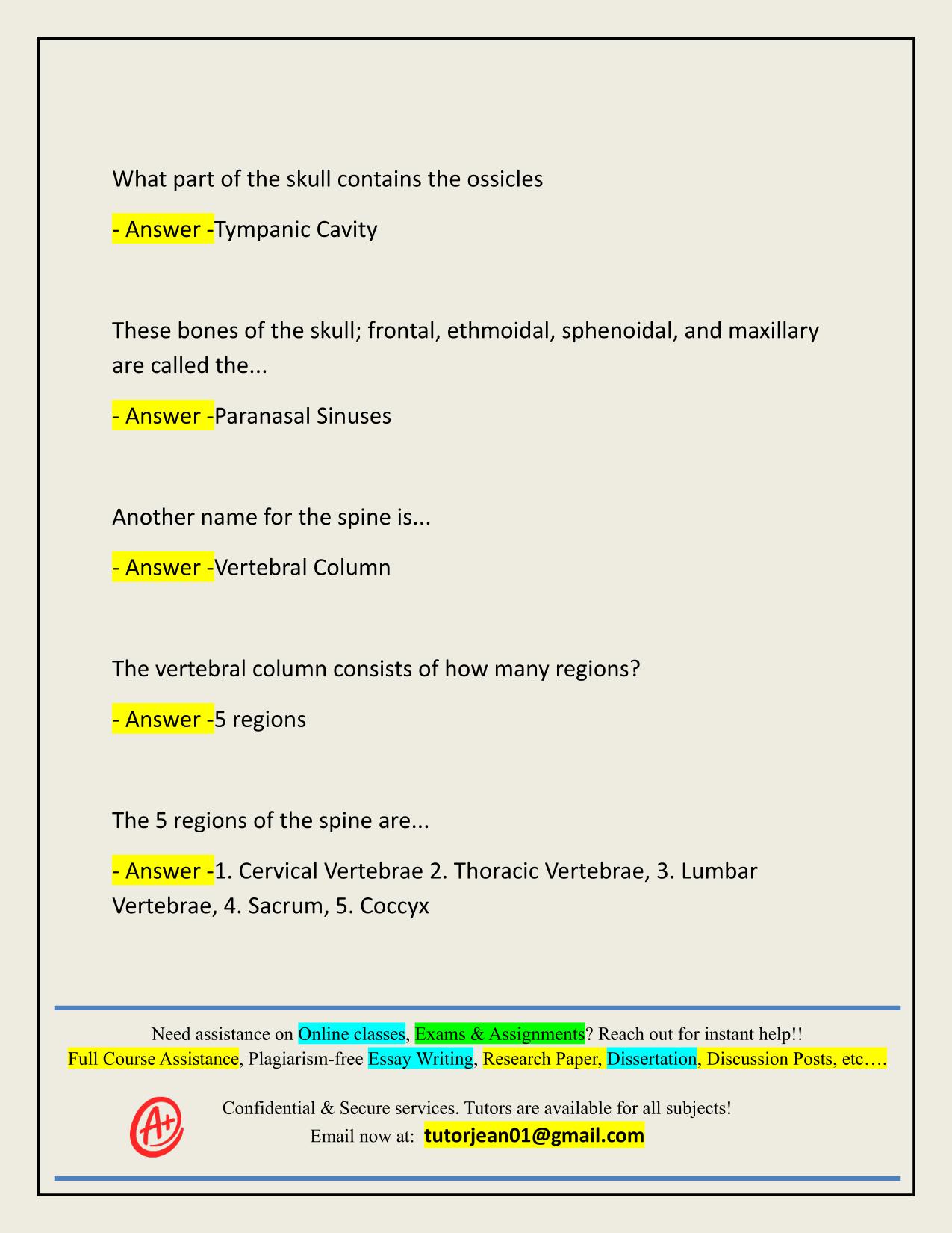 HONDROS BIO 117 - EXAM 2 ACTUAL 2025/2026 Q&A 100% PASS