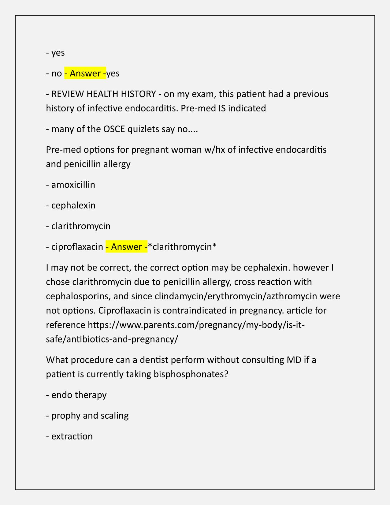 DSE OSCE EXAM Q&A Latest Update