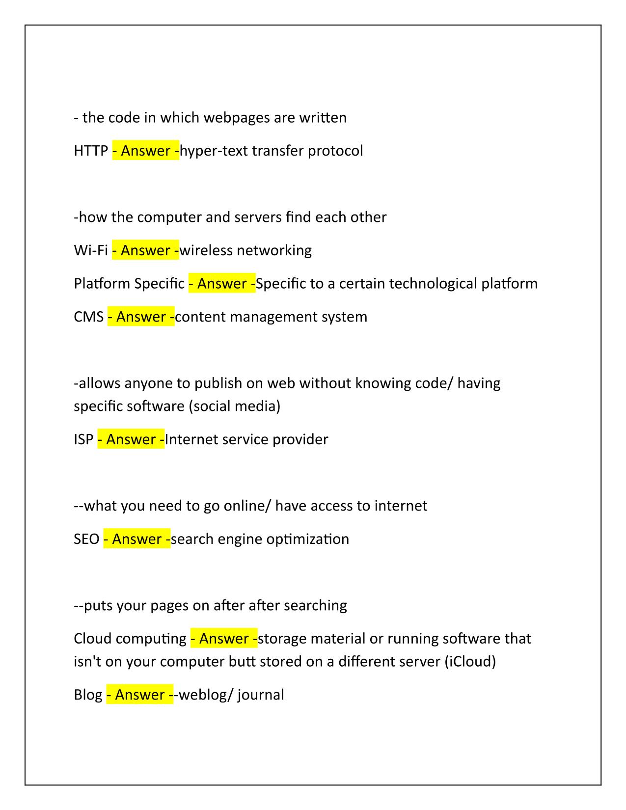 UTK CCI 150 Exam 3 Correctly Answered Latest Update