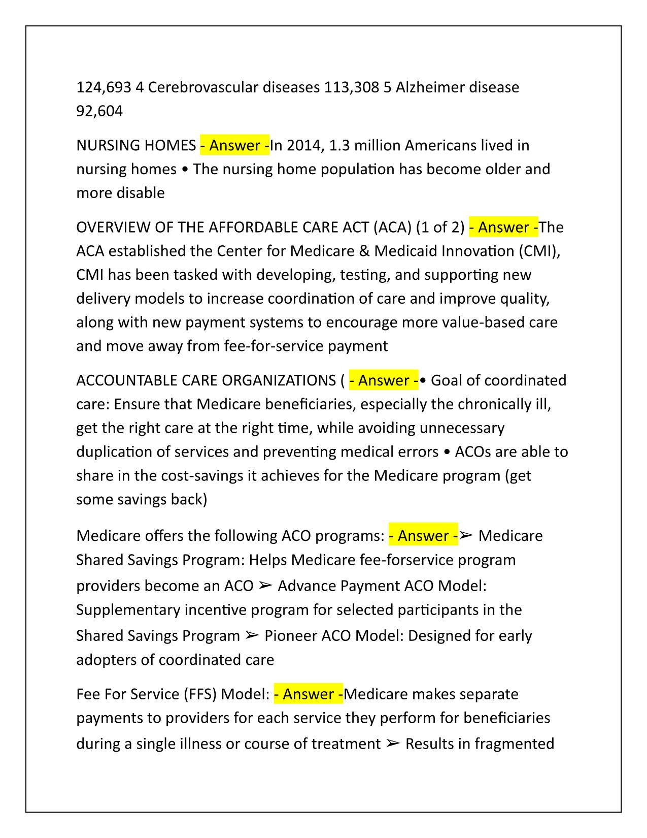 NURS 5462 Geriatric Issues Q&A Latest Update