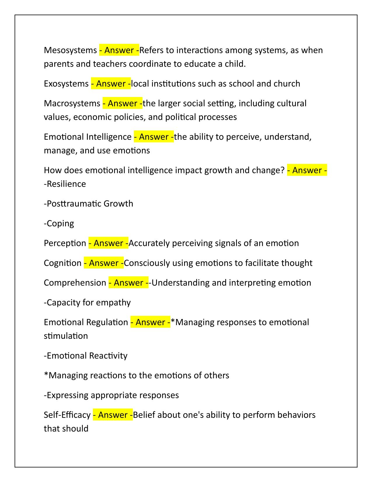 CFT 150 1002 Personal Growth Exam Q&A Latest Update