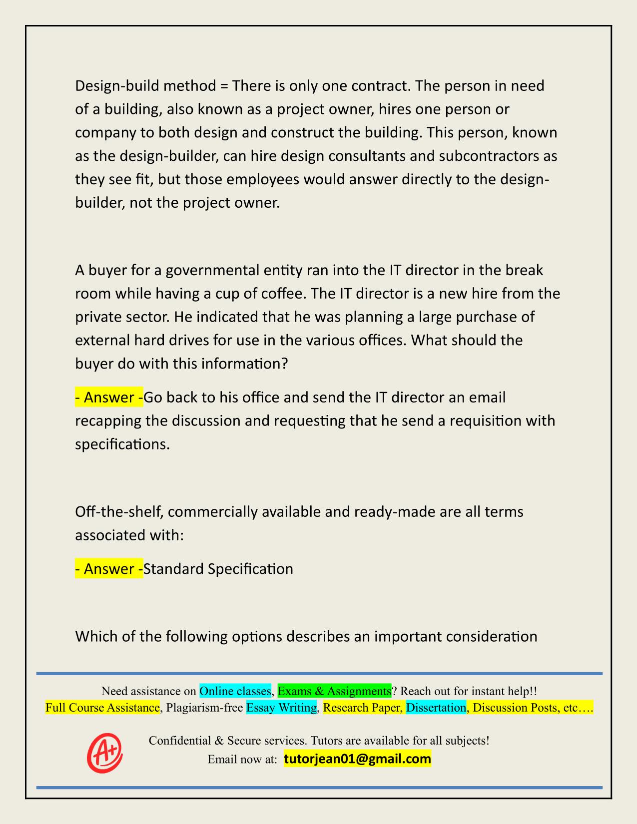 NIGP – CPP EXAM ACTUAL 2025/2026 CORRECTLY ANSWERED