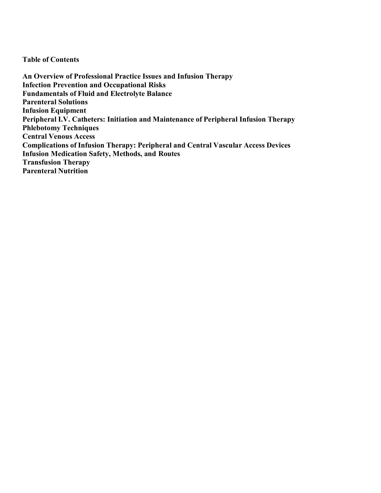 TEST BANK For Phillips’s Manual of I.V. Therapeutics: Evidence-Based Practice for Infusion Therapy 8th Ed Lisa Gorski ISBN-10 1719646090