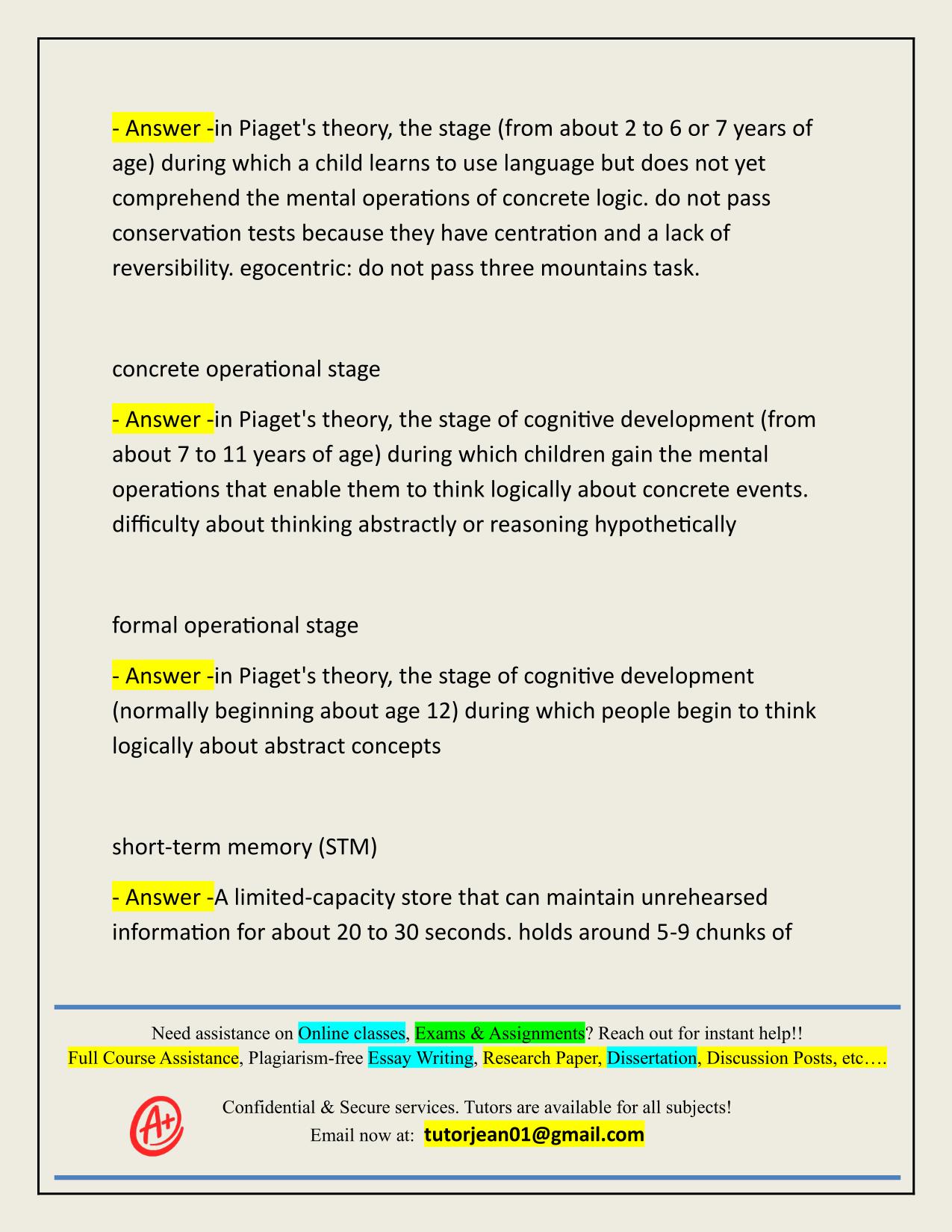 PSYCH10 PAQUETTE-SMITH UCLA FINAL ACTUAL 2025/2026 QUESTIONS AND 100% CORRECT ANSWERS