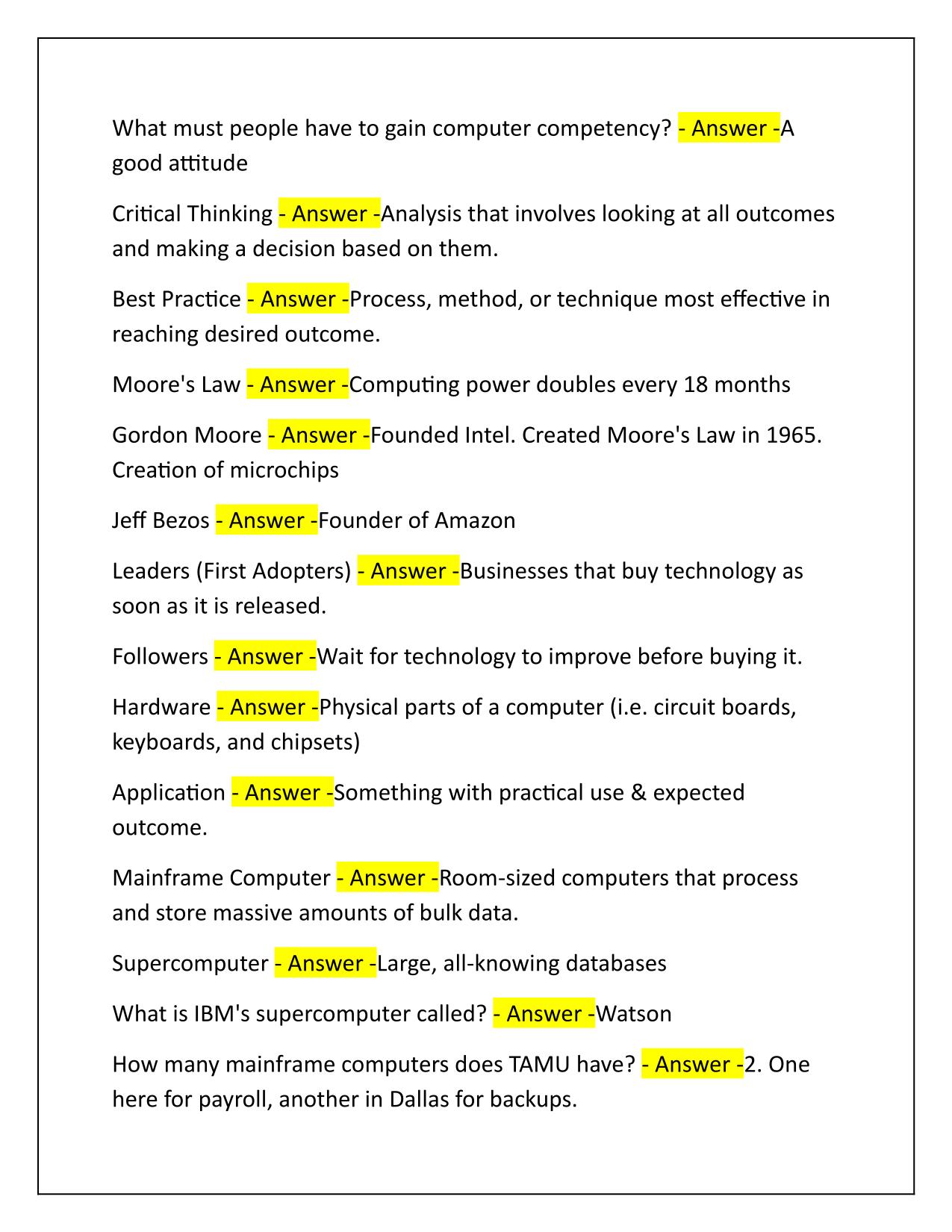 ISTM 210 Exam 1 Questions and Correct Answers Latest Update