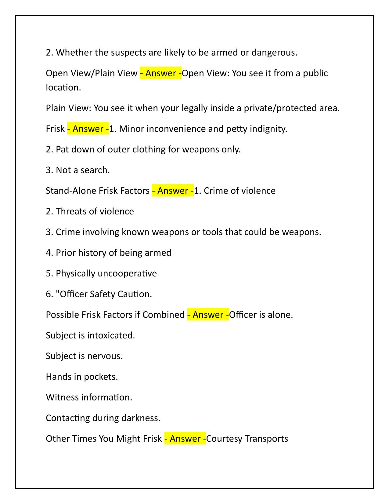 BLEA Criminal Procedures Final Correctly Answered Latest Update