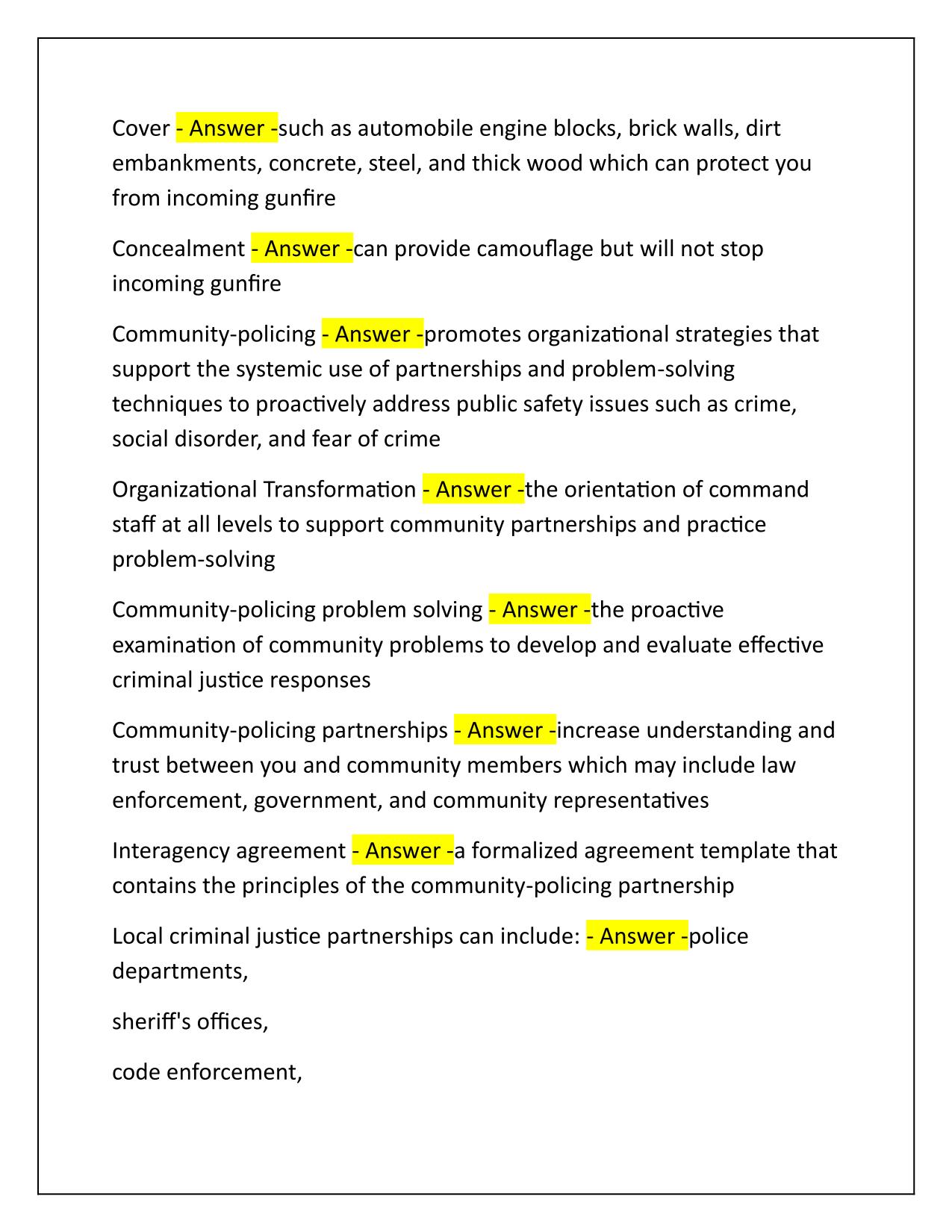 TCC PTLEA FDLE SOCE CPO Study Guide Latest Update 2025-2026