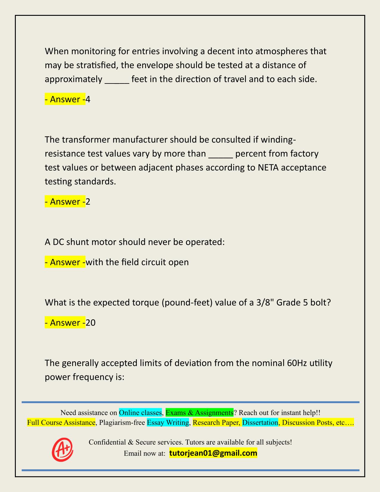 NETA III EXAM ACTUAL 2025/2026 QUESTIONS AND 100% CORRECT ANSWERS