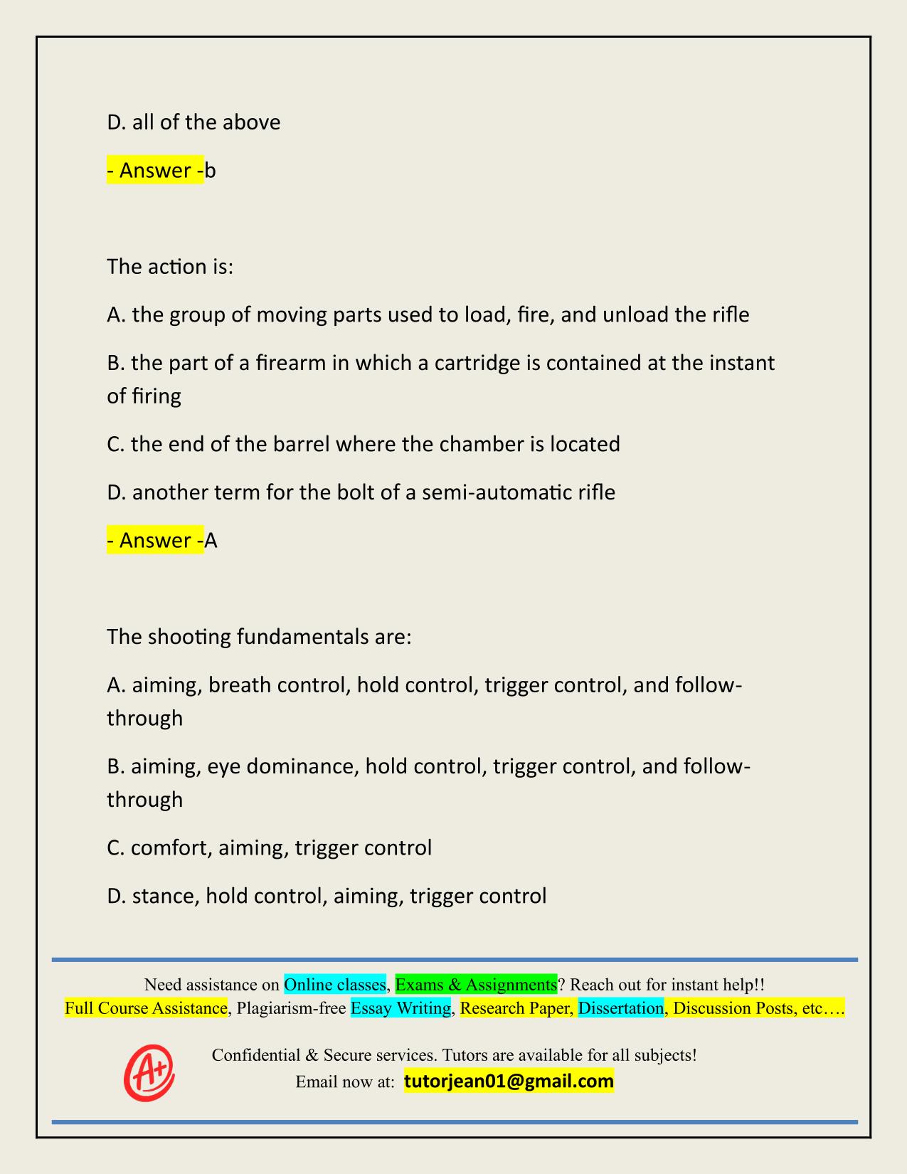 NRA BASIC RIFLE ACTUAL 2025/2026 CORRECTLY ANSWERED