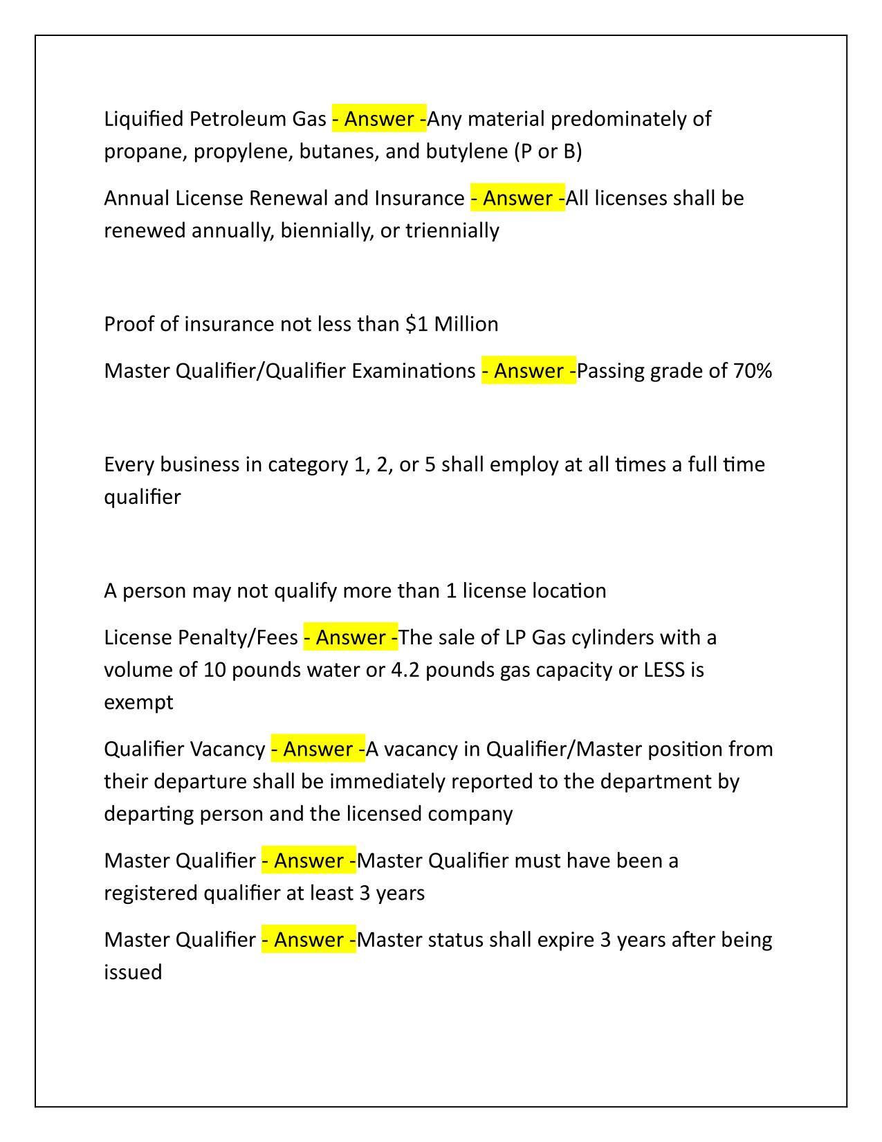 Chapter 527 & Chapter 5J-20 Laws and Rules Q&A Latest Update 2025