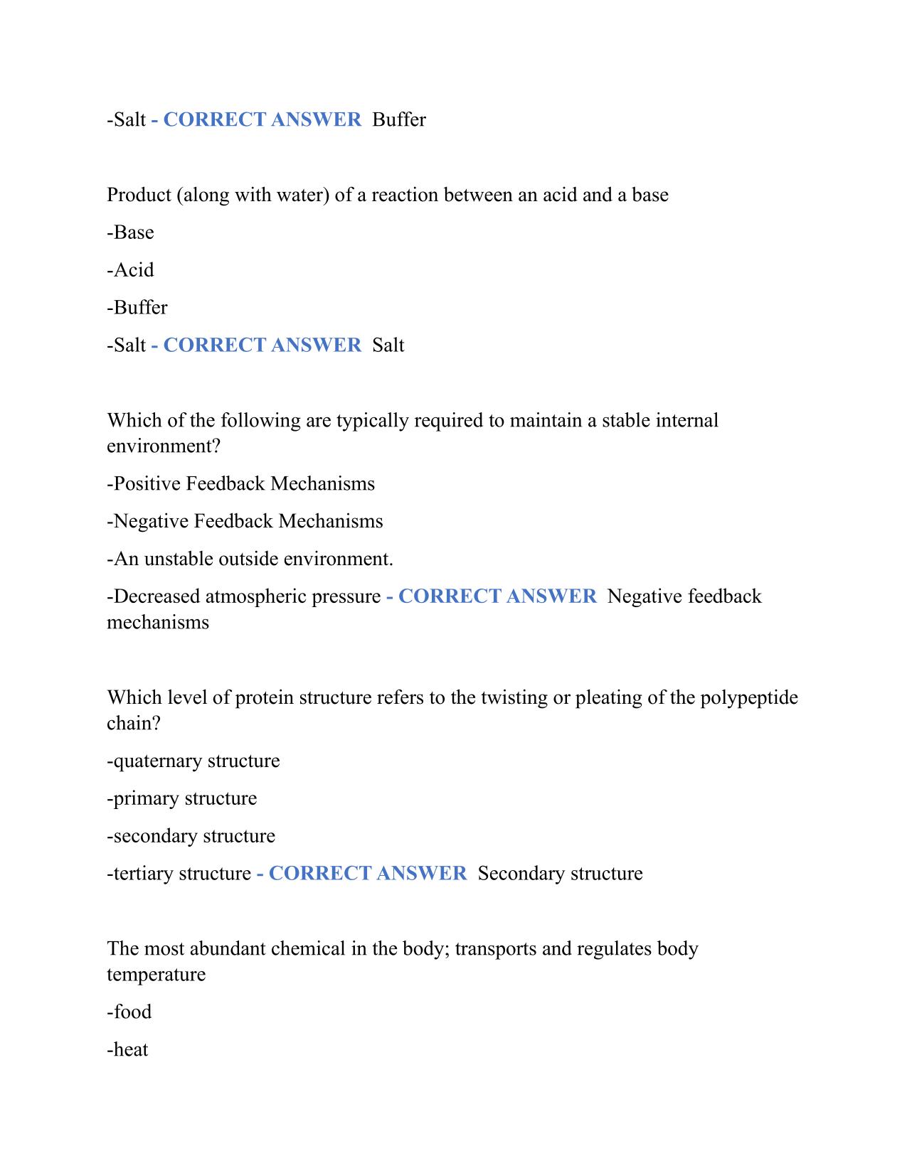 2025 APHY 101 MIDTERM EXAM WITH Q&A (GRADED A+) LATEST UPDATE