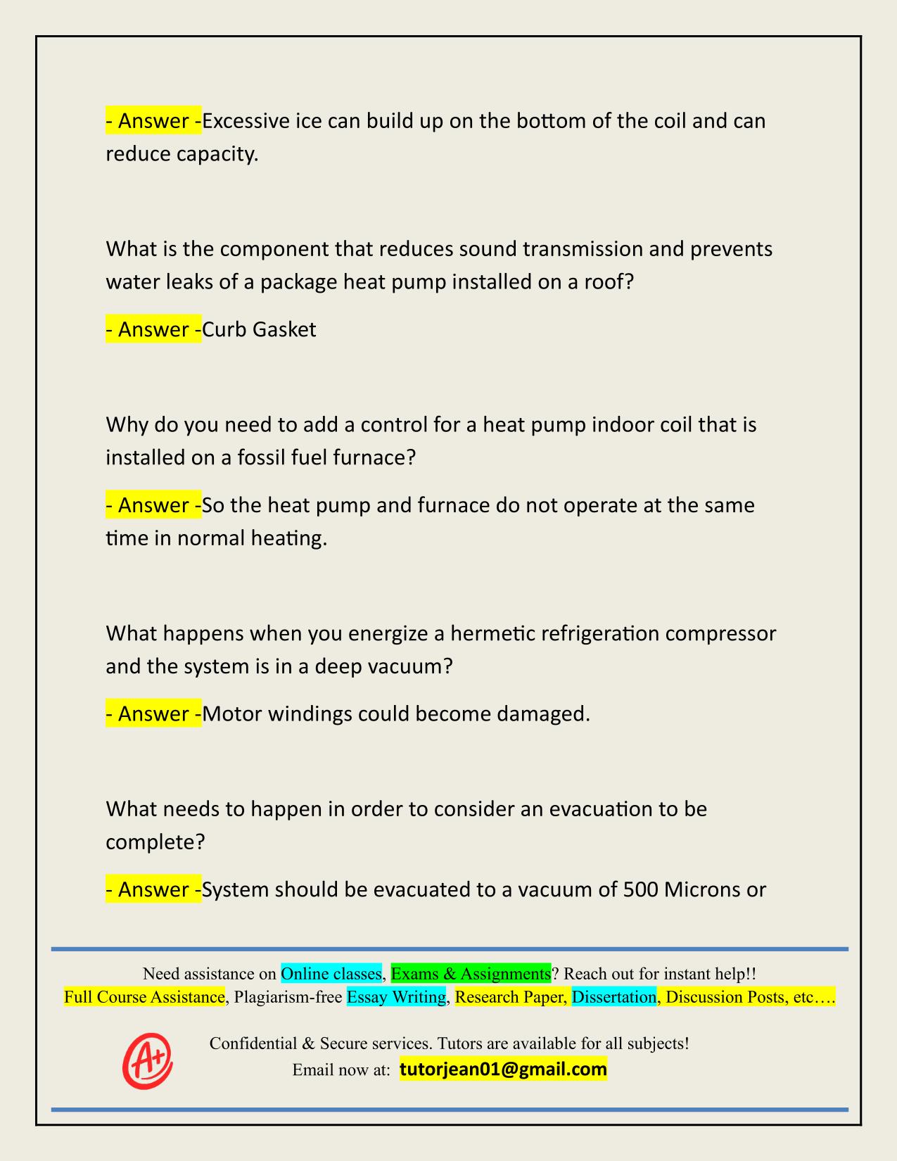 HVAC NATE HEAT PUMP ACTUAL 2025/2026 CORRECTLY ANSWERED