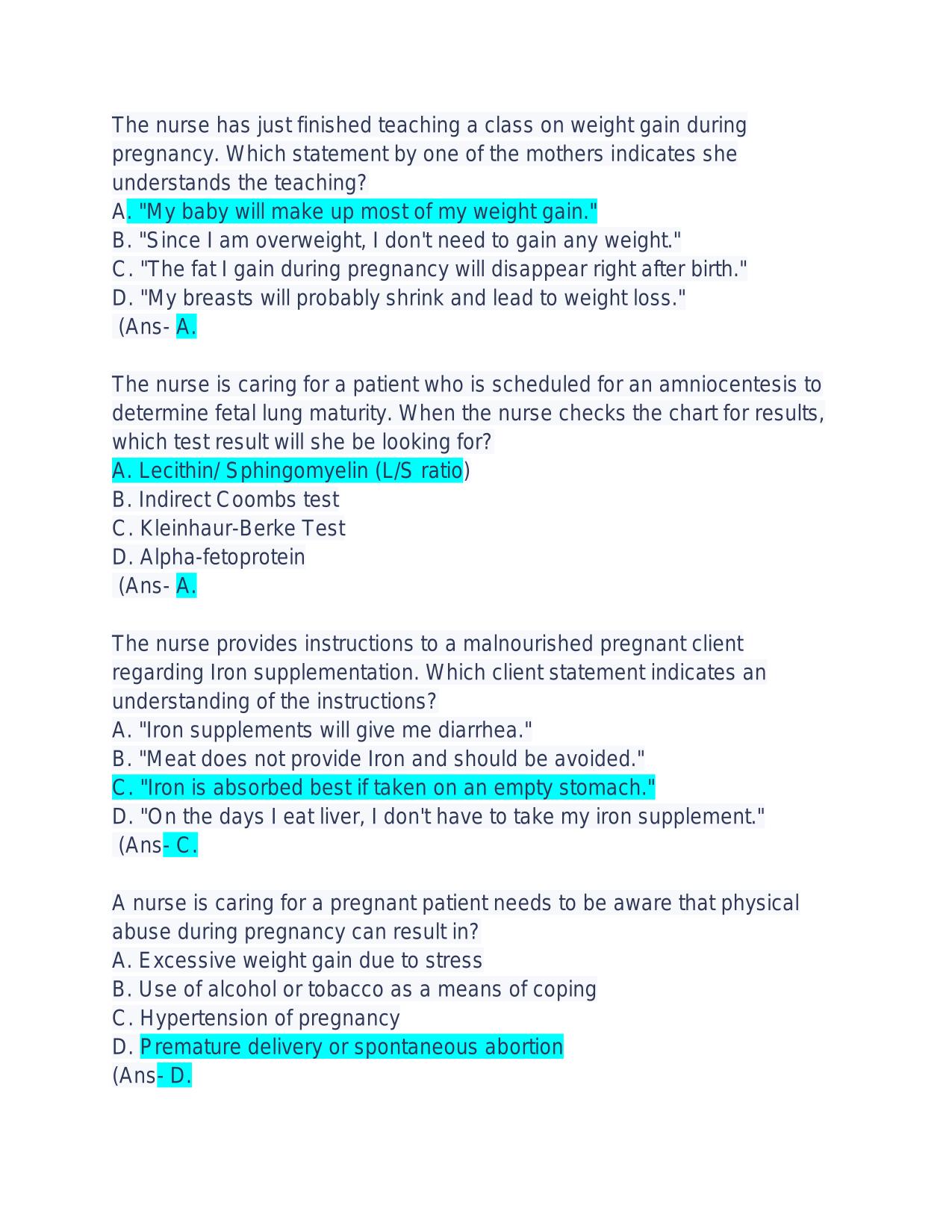 ATI Maternal Newborn EXAM ACTUAL 2025/2026 Q&A 100% PASS