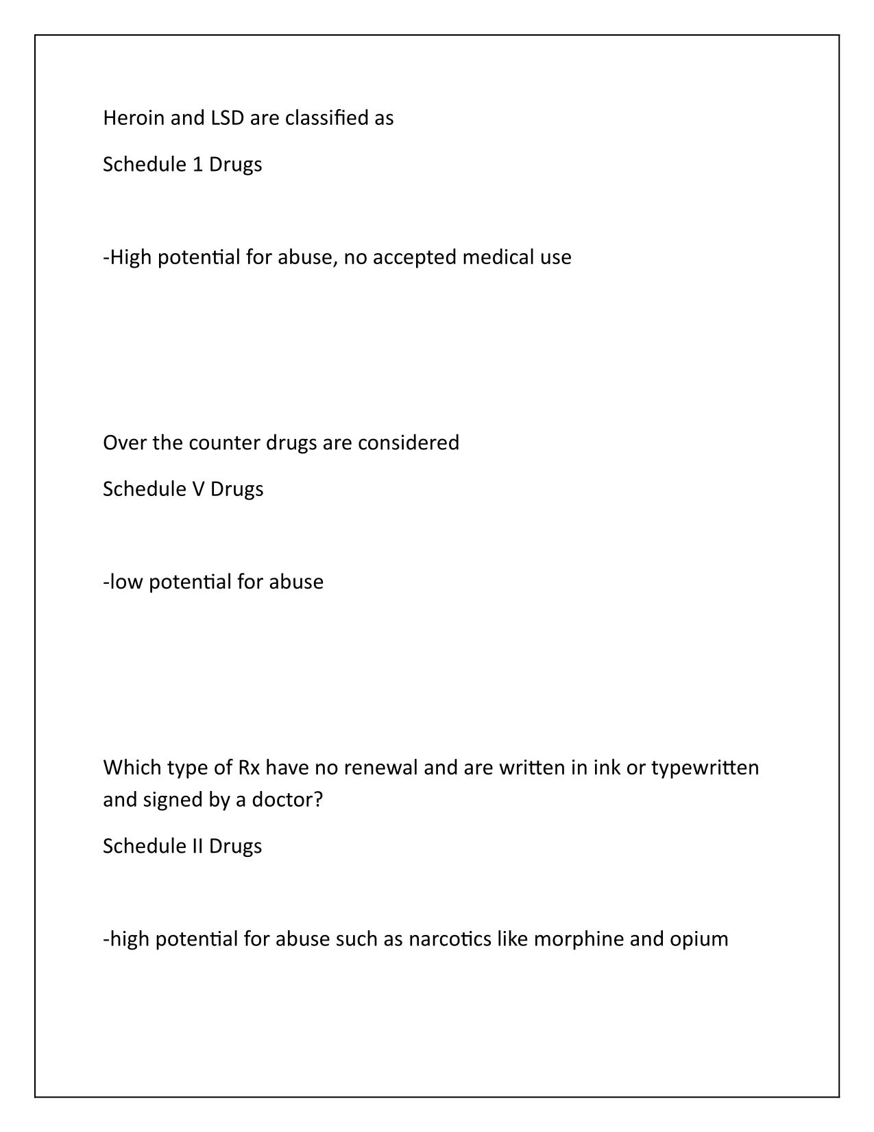 Rx Drugs-NCCAOM TCM TESTS Q&A Latest Update