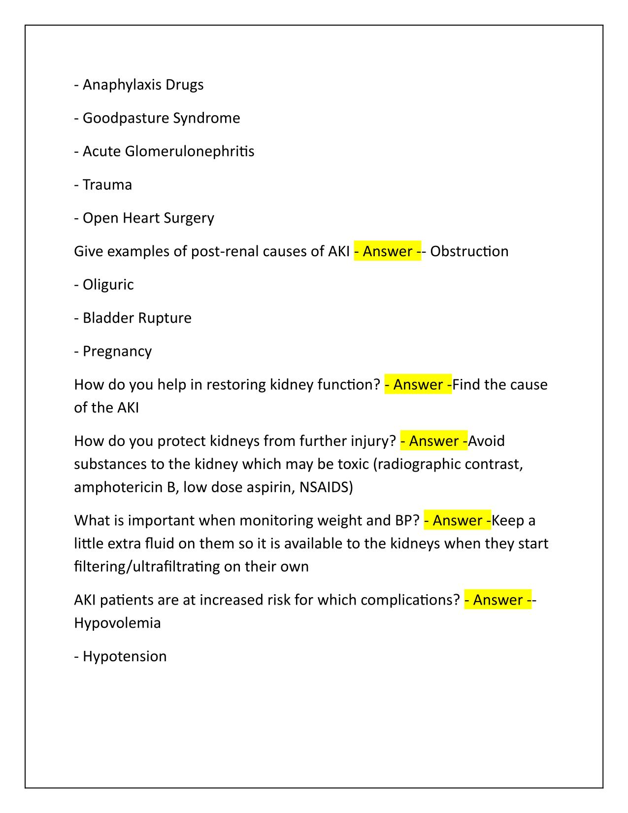 DaVita PCT Study Guide Correctly Answered Latest Update