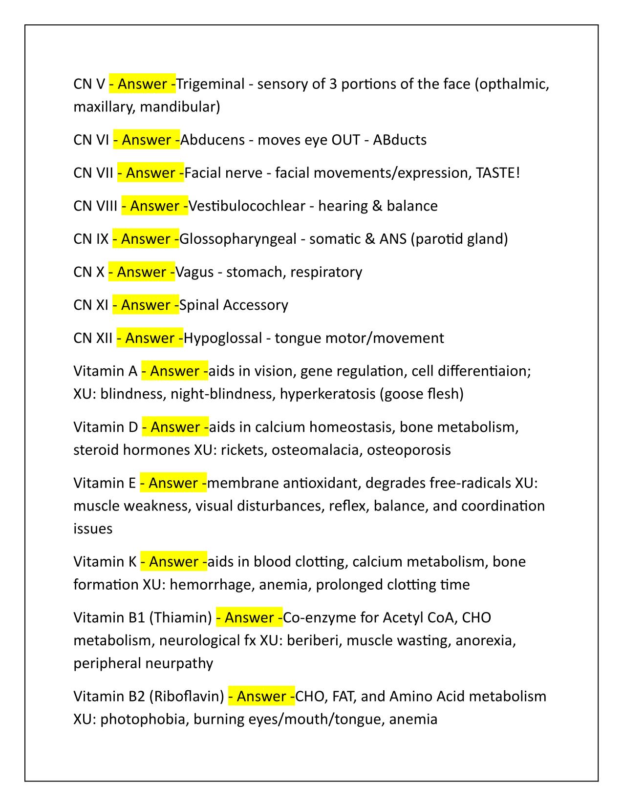 NCCAOM Biomed Q&A Latest Update 2025