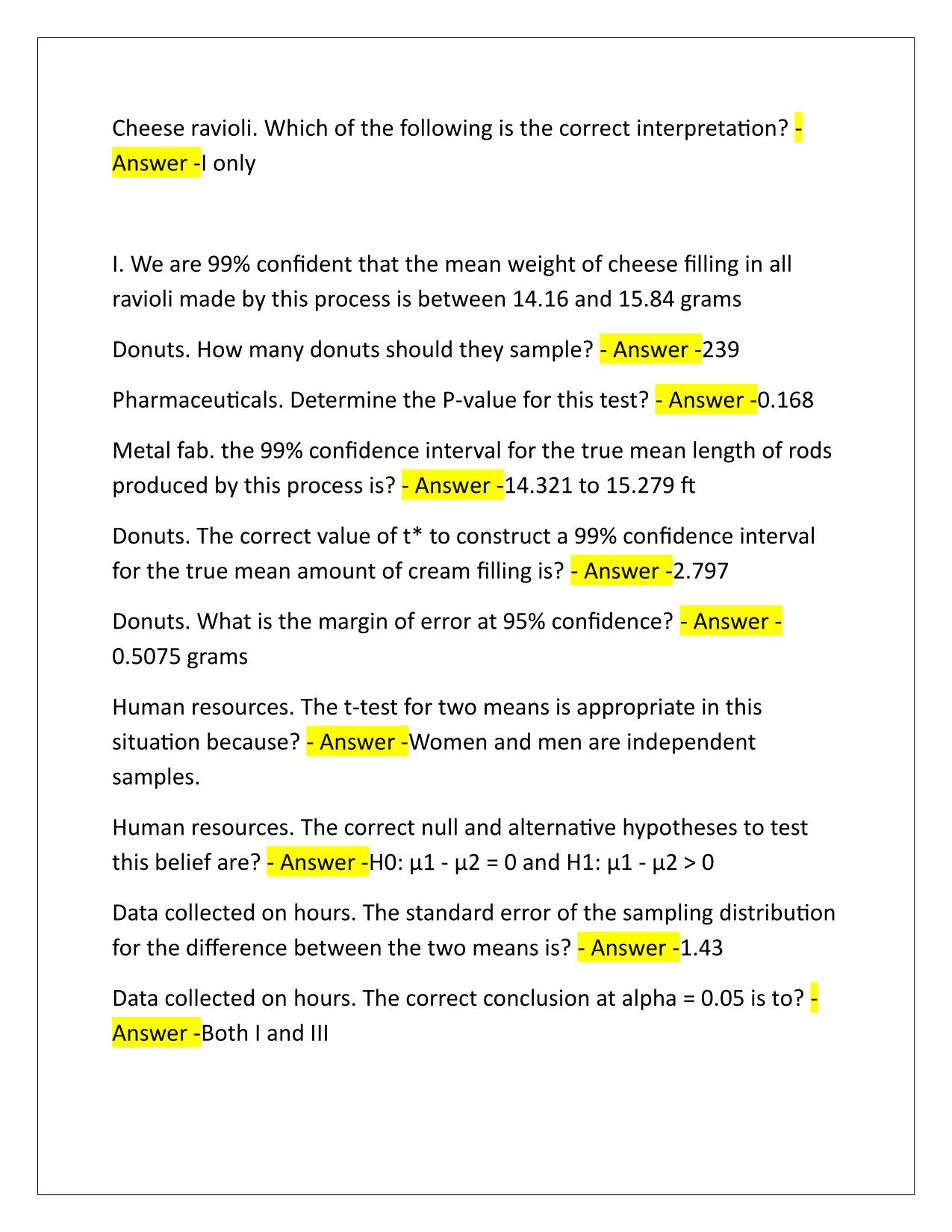 BUAL 2650 Questions and Correct Answers Latest Update