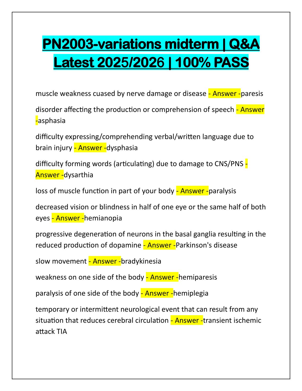PN2003-variations midterm Q&A Latest Update