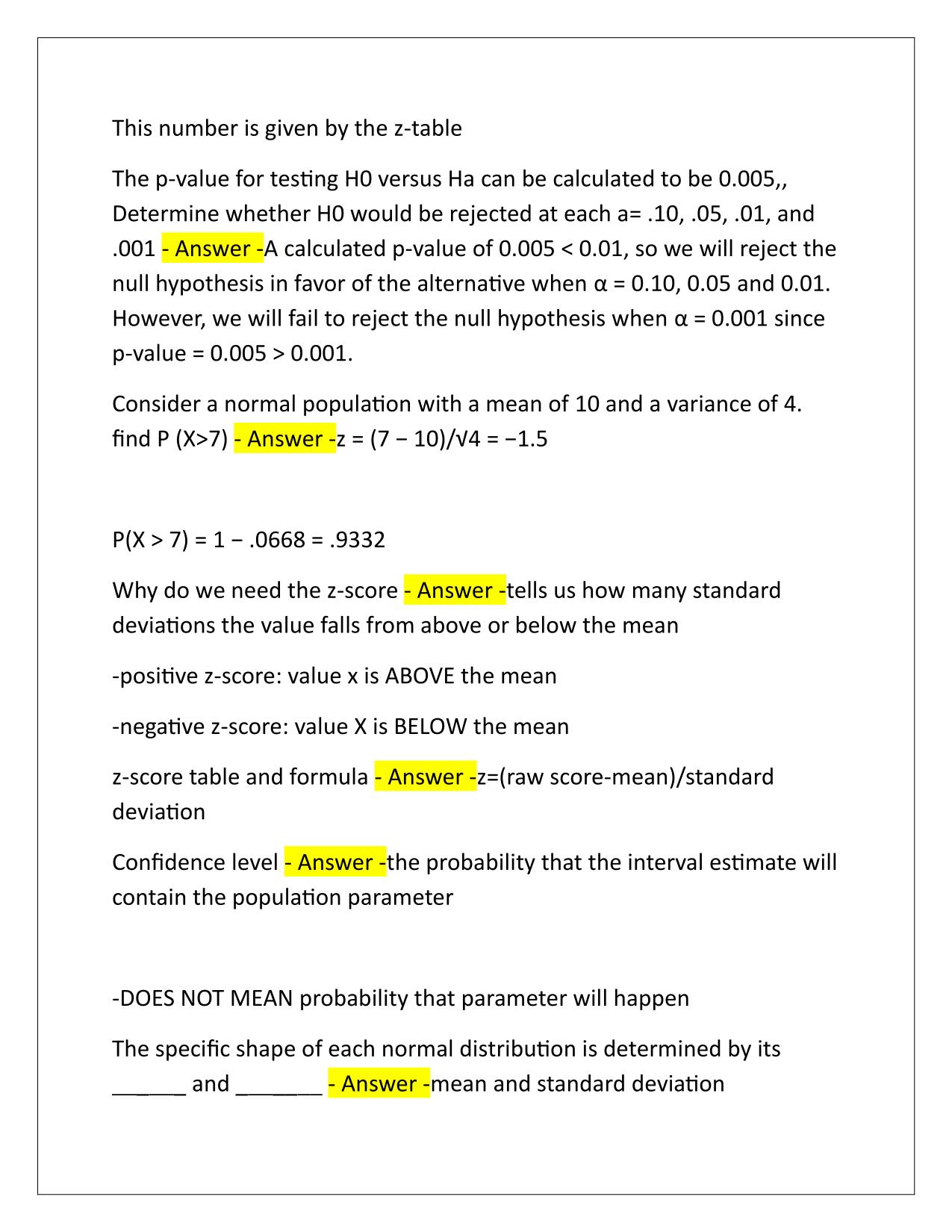 BUAL 2650 Exam 1 Homework Q&A Latest Update