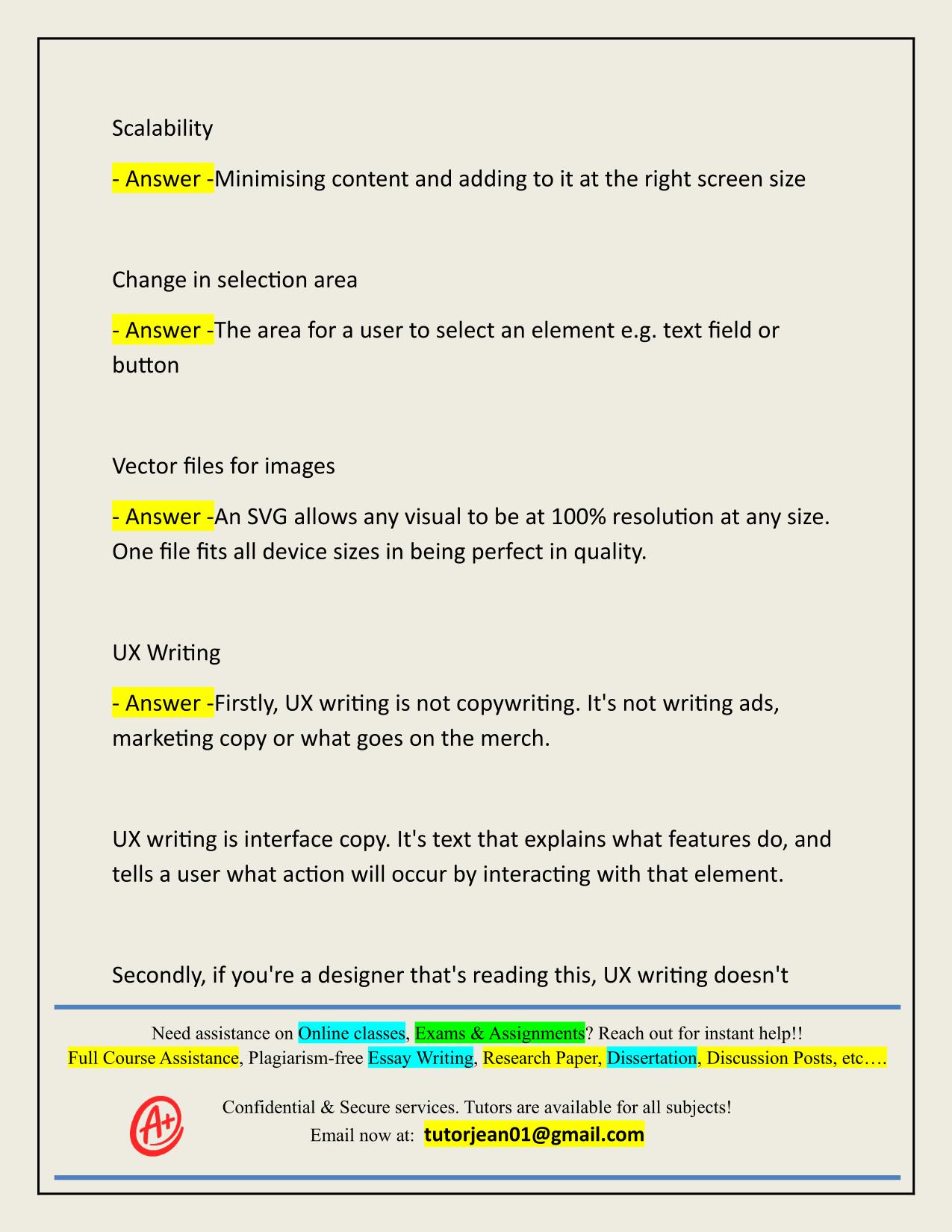 UX-UX-DESIGN ACTUAL 2025/2026 QUESTIONS AND 100% CORRECT ANSWERS
