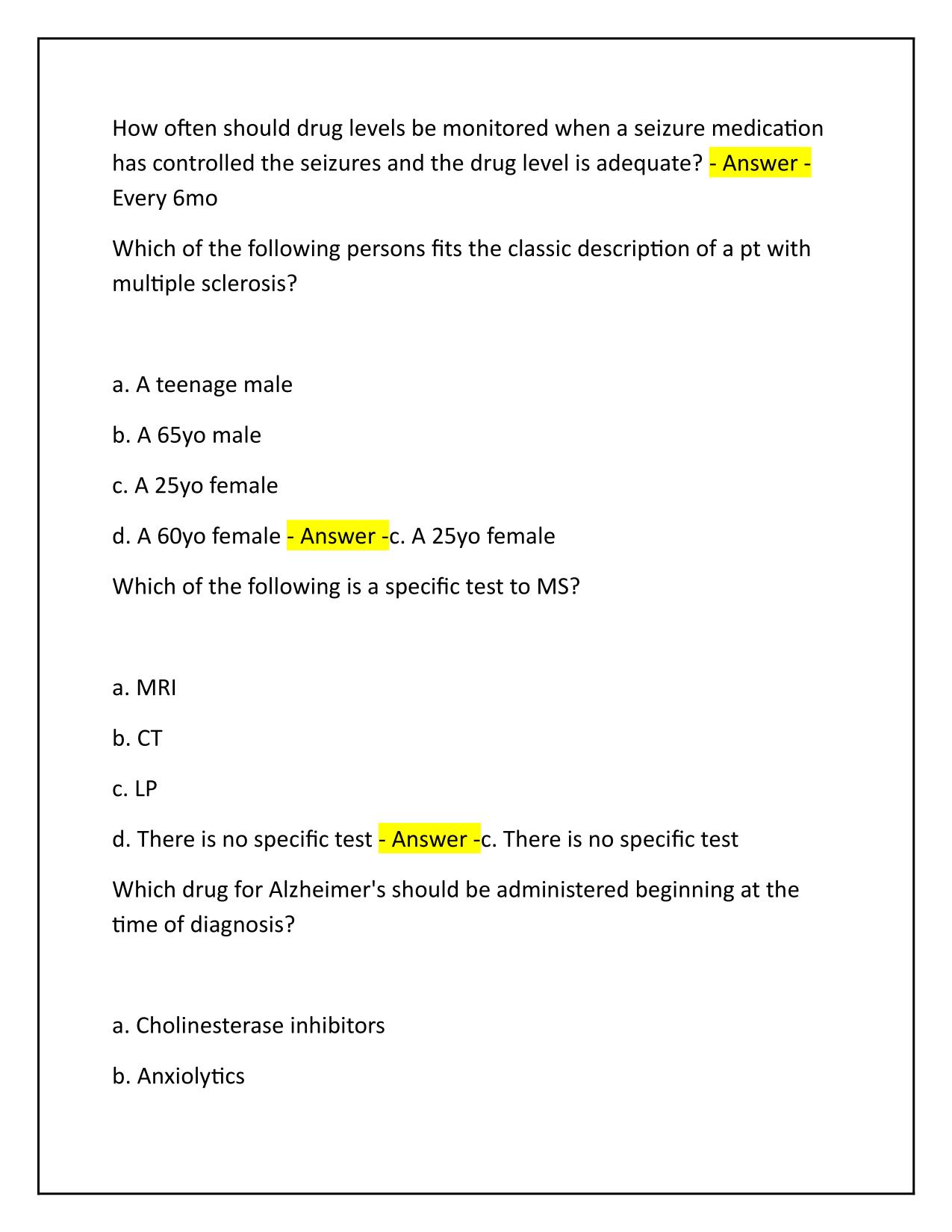 Dunphy Chapter 6 Questions and Answers