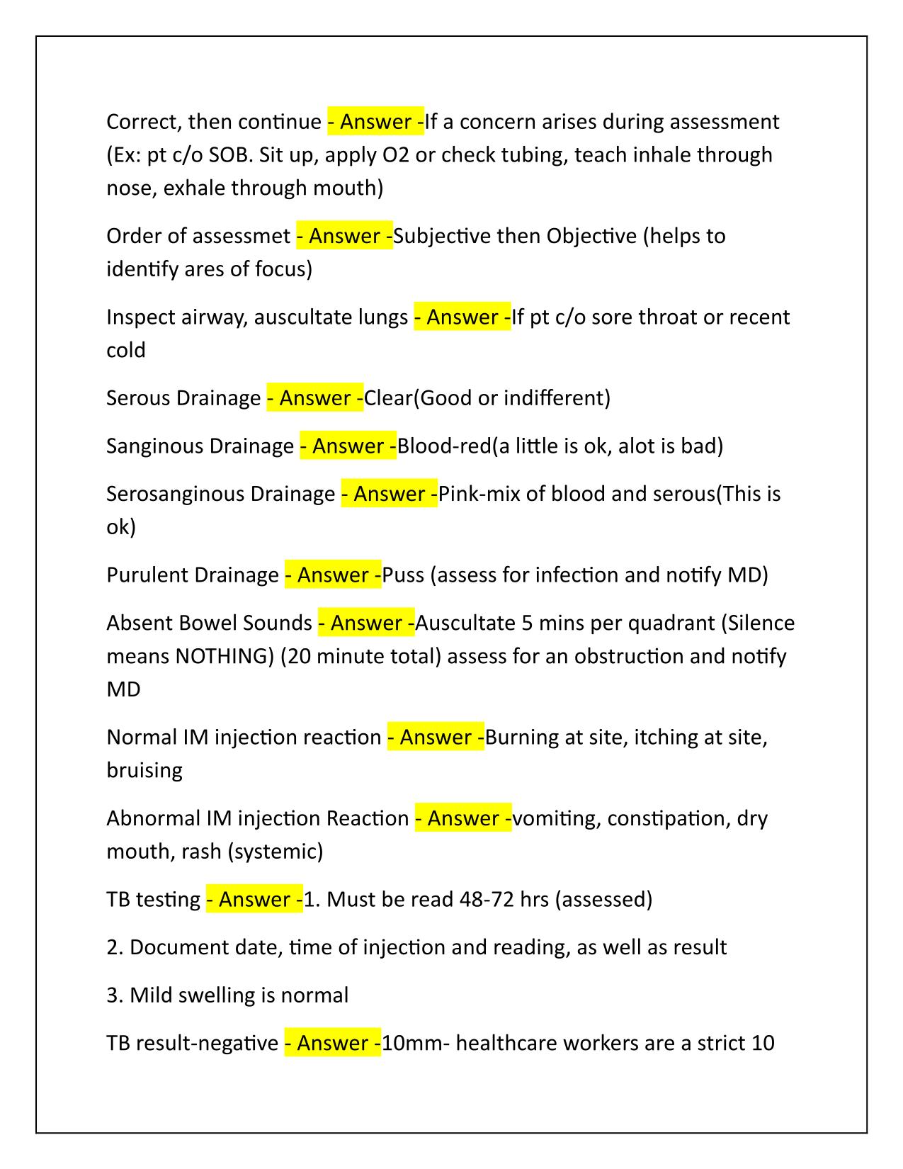 NUR 160-Hondros Exam 1 Q&A 2025 Updated