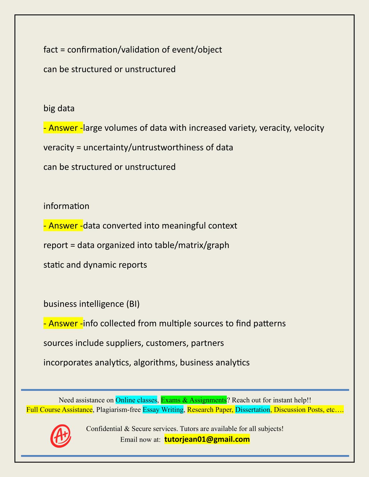 ISA 235 EXAM 1 ACTUAL 2025/2026 Q&A 100% PASS