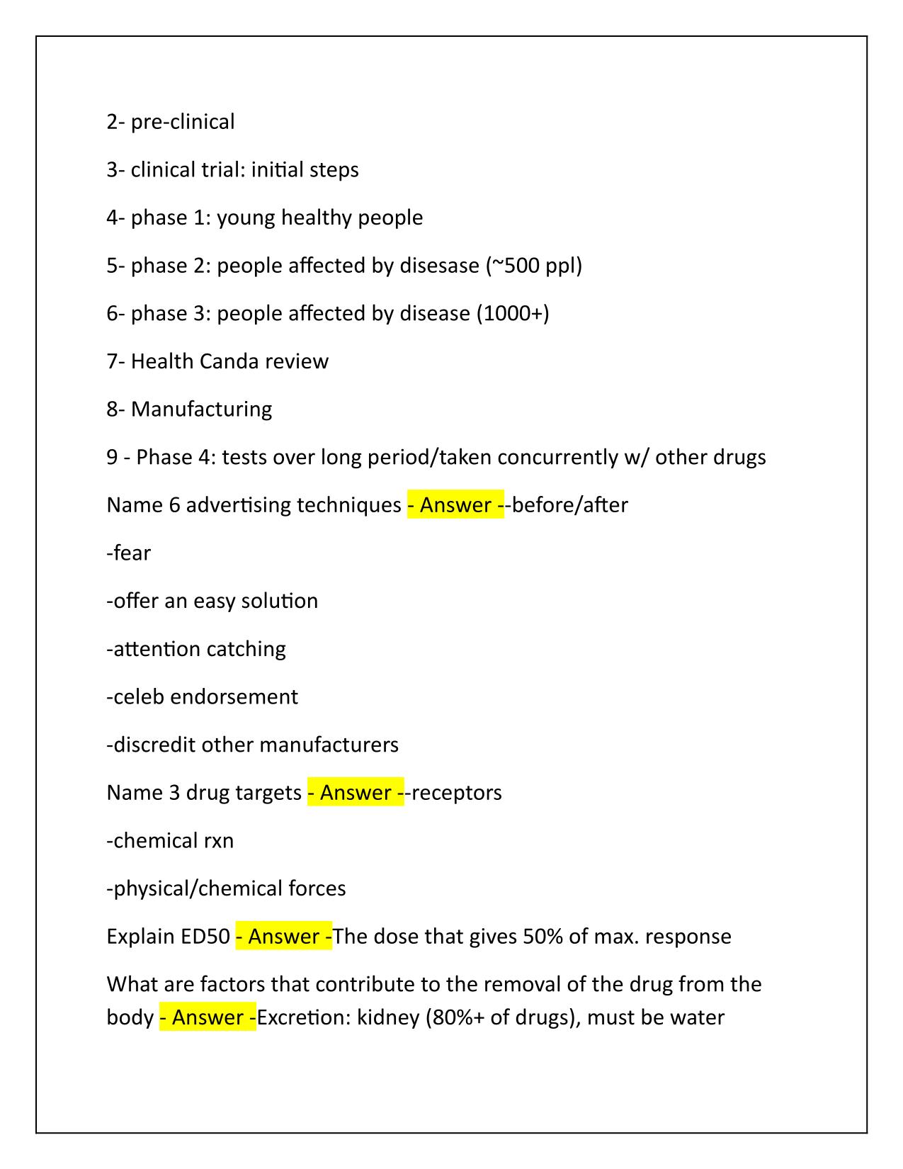 PHAR 100–Midterm Q&A Latest Update 2025-2026