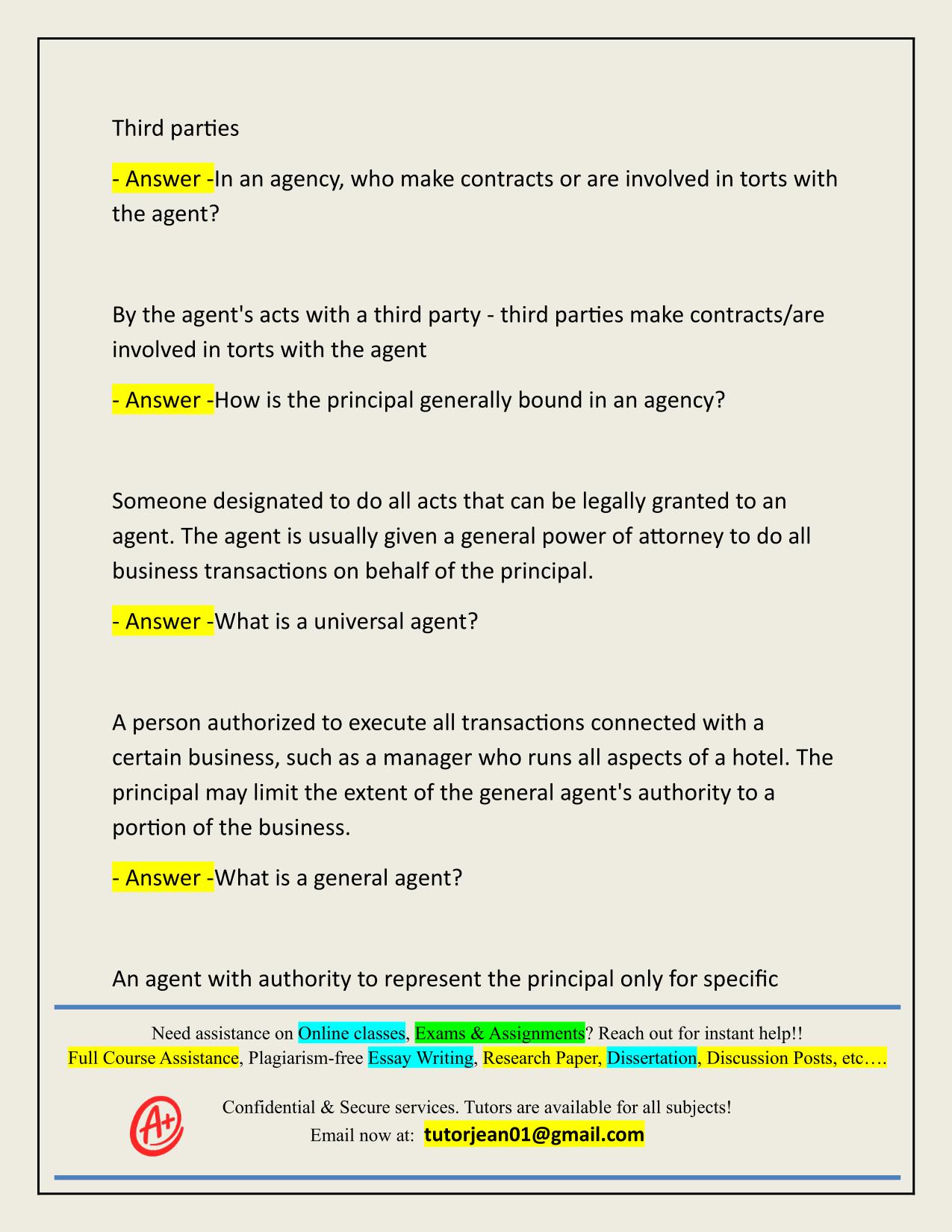 LAW 3220 FINAL EXAM ACTUAL 2025/2026 (PROFESSOR: JUDSON JAHN CHAPTERS: 14, 15, 16)