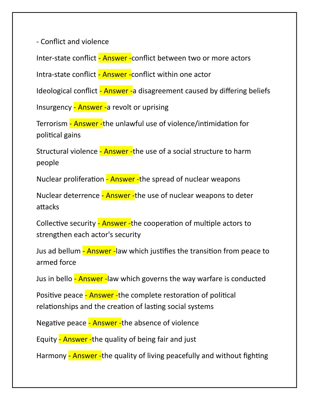 IB Global Politics Paper 2 Q&A Latest Update
